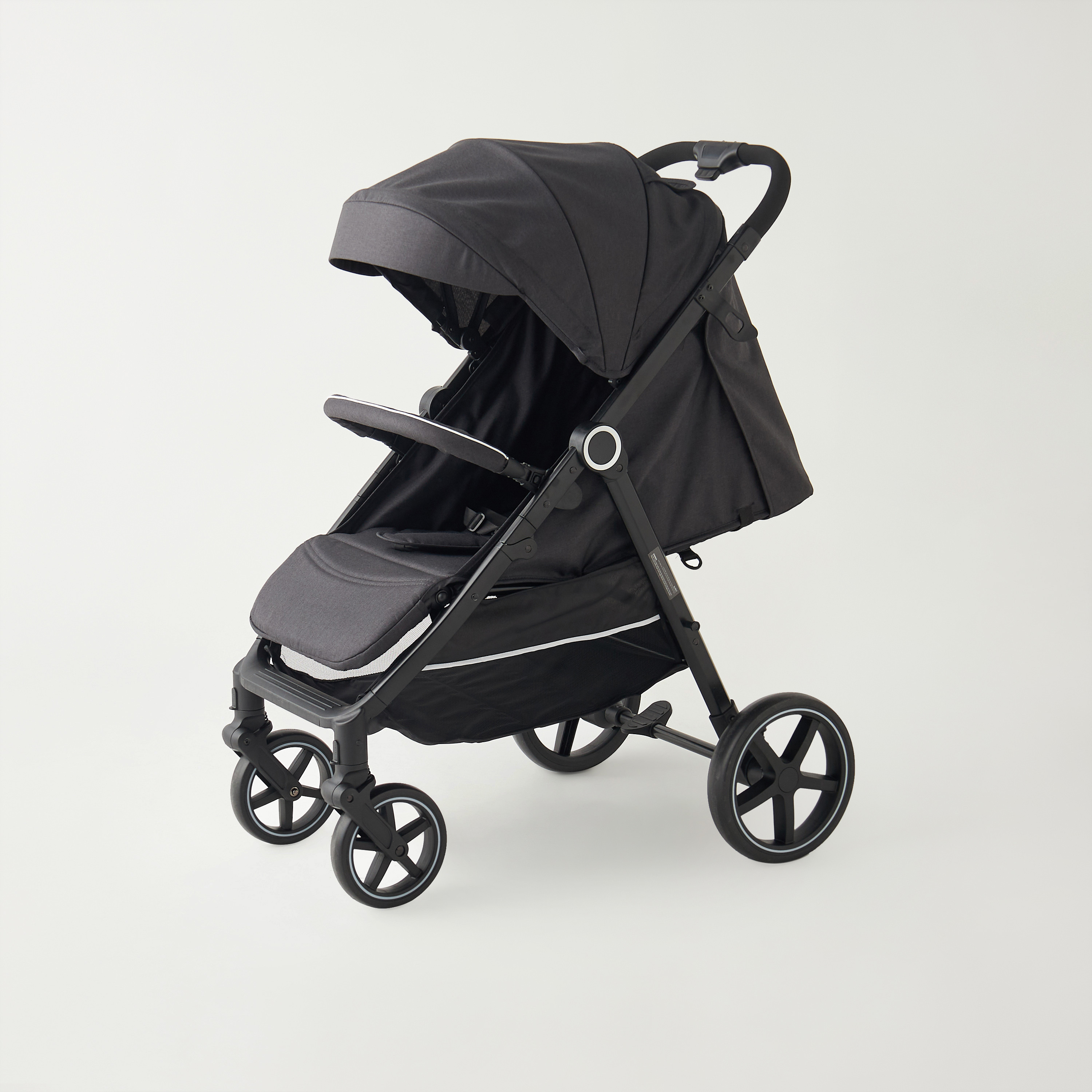 Giggles Larry Full Size Stroller with Push Button Folding System, Metal Frame and Wheel Lock-baby-gear-strollersandprams-strollers-image-1