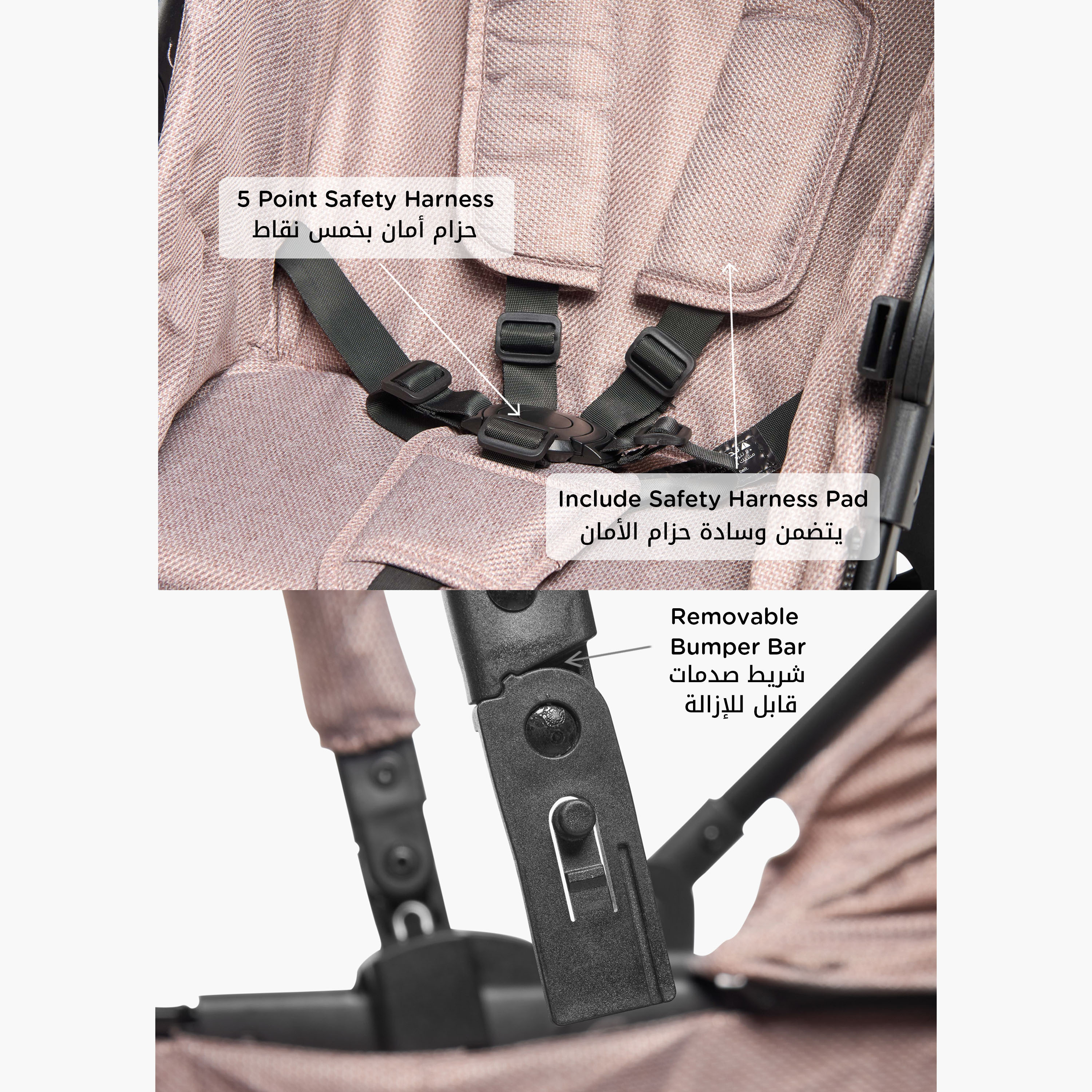 Giggles Harley Stroller with Push Button Folding System, Aluminium Frame and Wheel Lock-baby-gear-strollersandprams-strollers-image-6