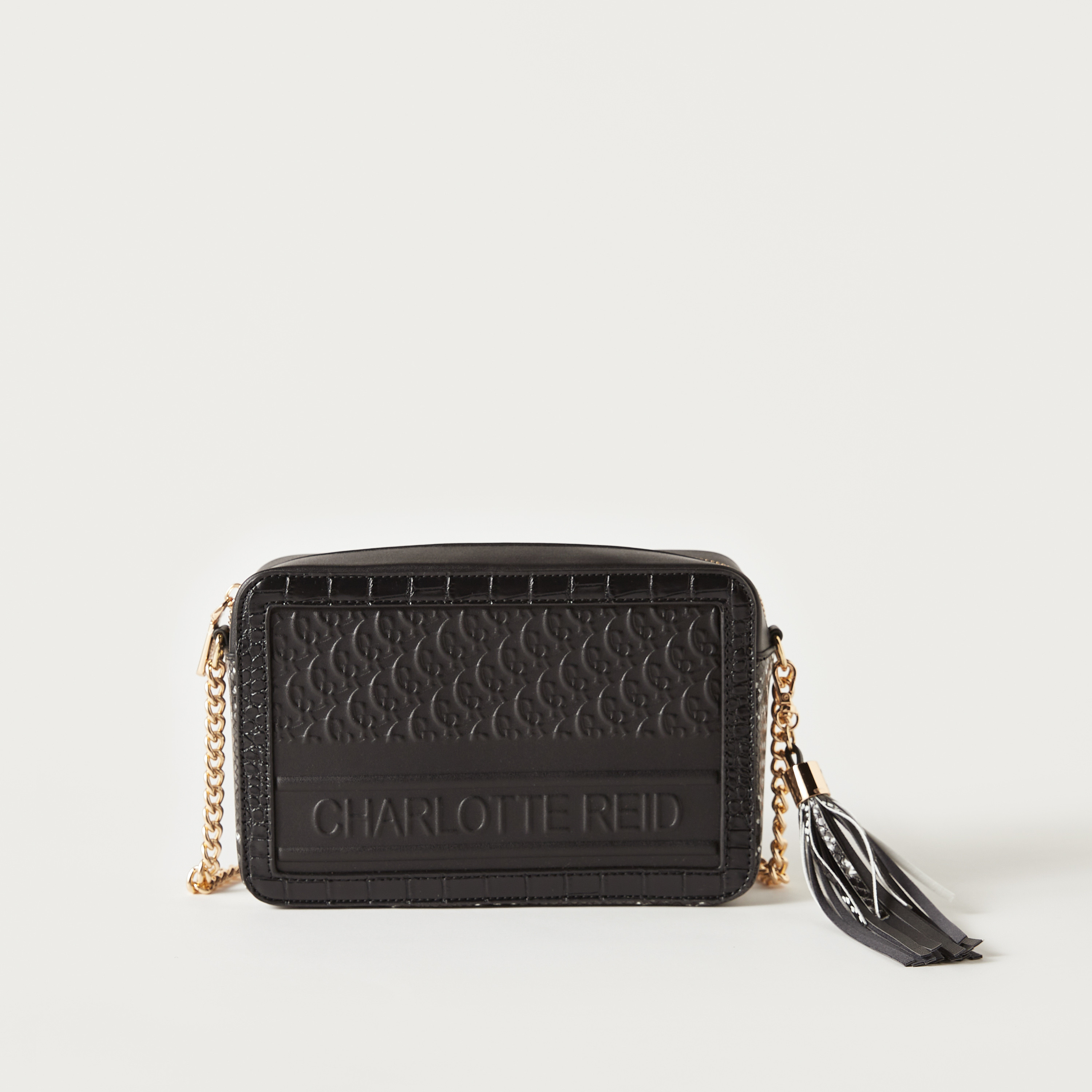 شنطة كروس بودي بارزة الملمس بحزام قابل للتعديل وسحاب إغلاق من شارلوت ريد-women-bagsandwallets-handbags-image-1