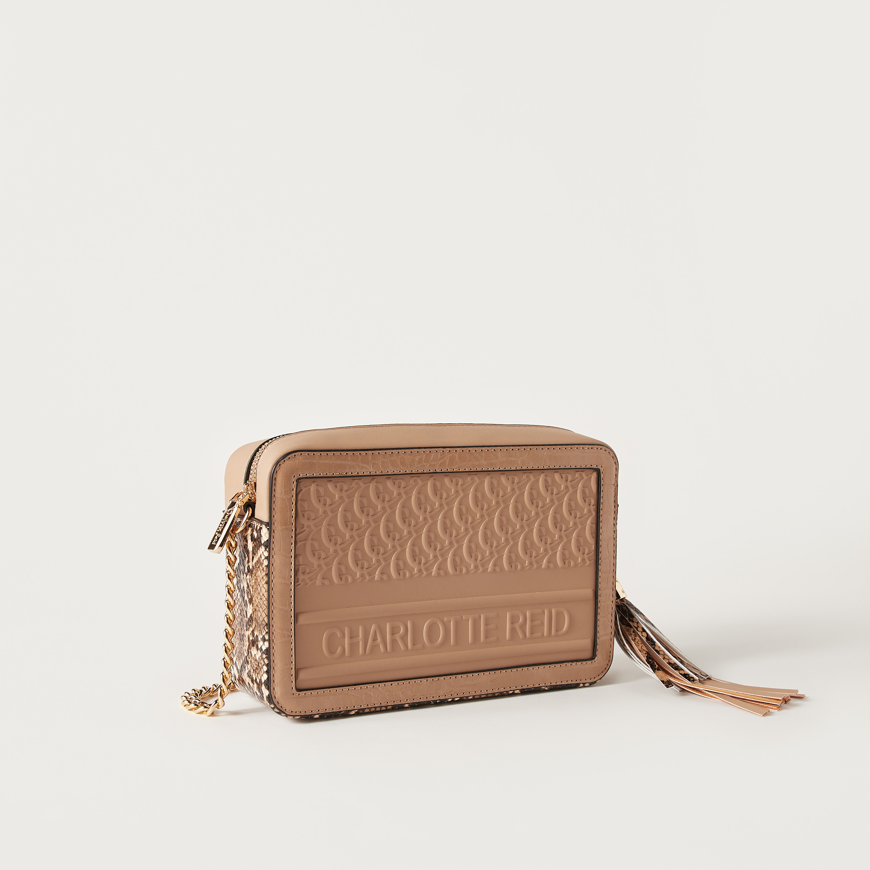 Charlotte Reid Textured Crossbody Bag with Adjustable Strap and Zip Closure-women-bagsandwallets-handbags-image-4