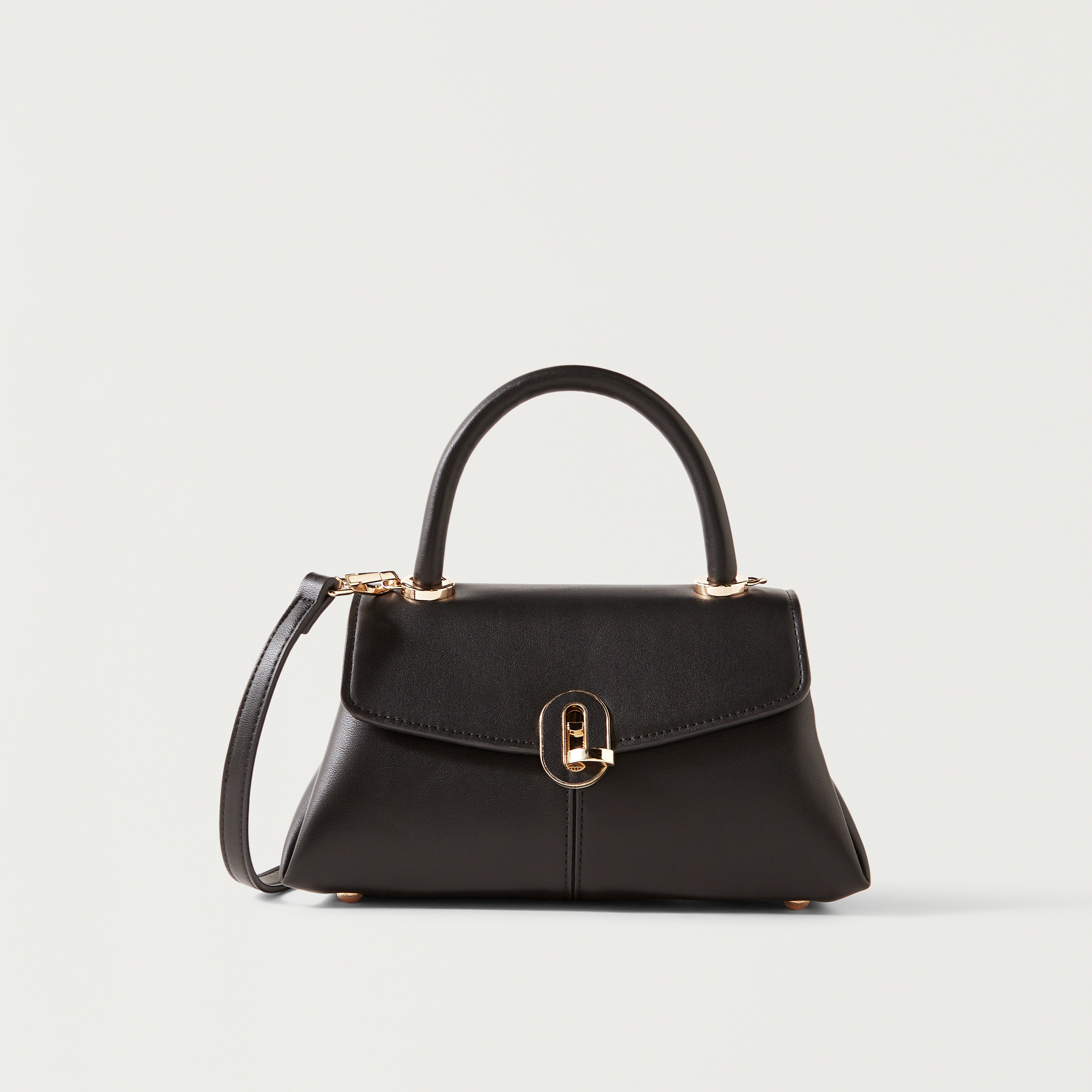 Sasha Solid Crossbody Bag with Detachable Strap and Twist Lock Closure-women-bagsandwallets-handbags-image-1