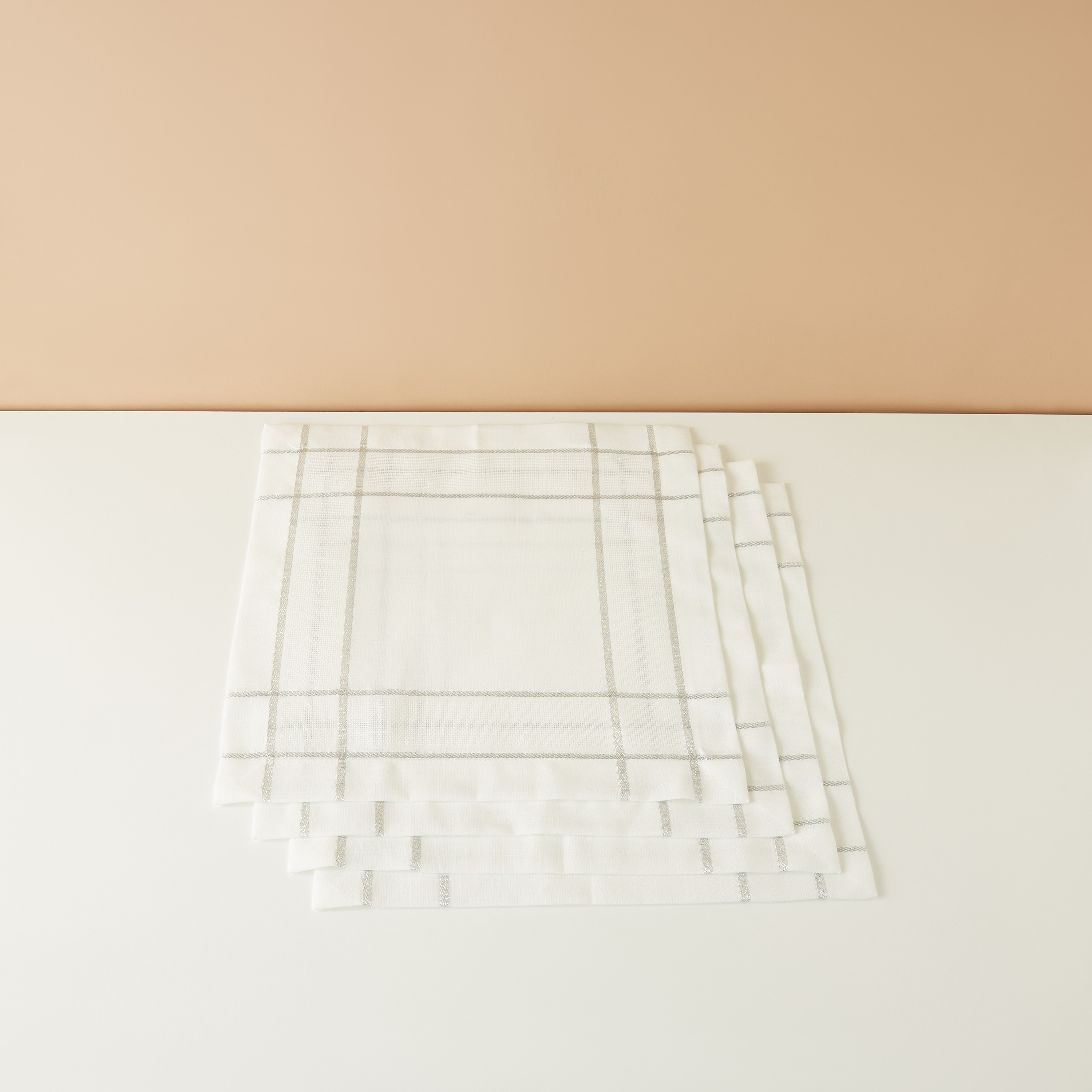Textured 4-Piece Napkin Set - 45x45 cms-household-dining-tablelinen-napkinsandaccessories-image-2