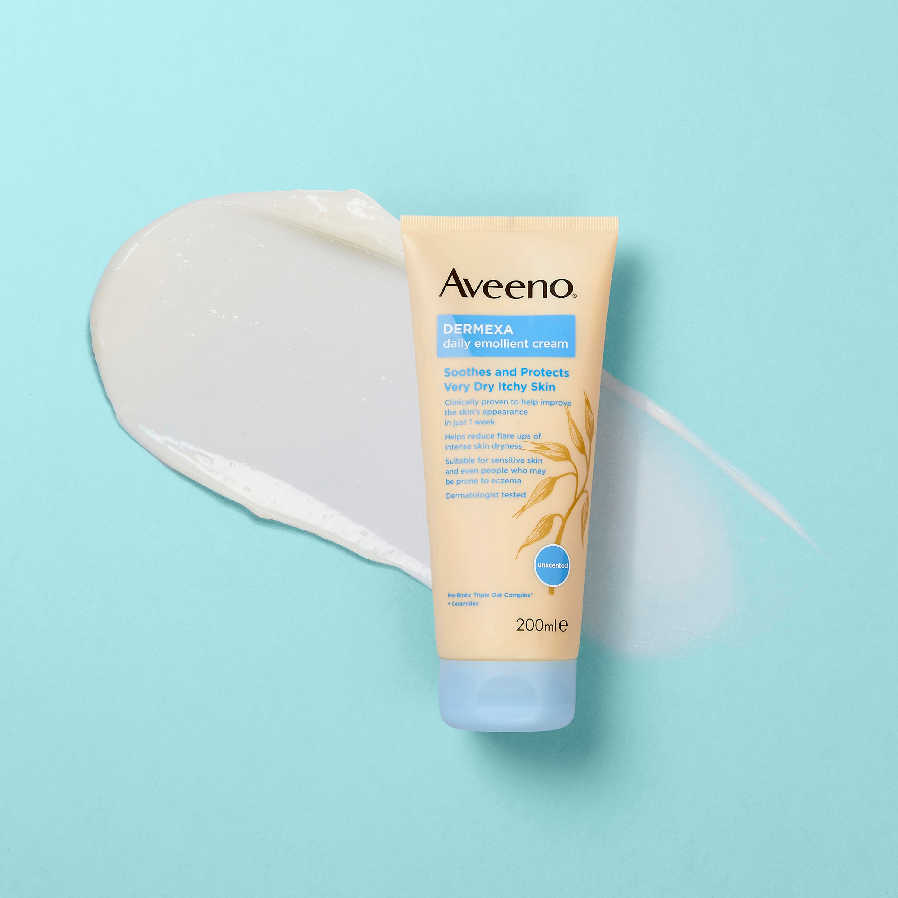 كريم مطري ديرميكسا من افينو، 200 مل-baby-bathandcare-hairbodyskincare-lotionsandcreams-image-4