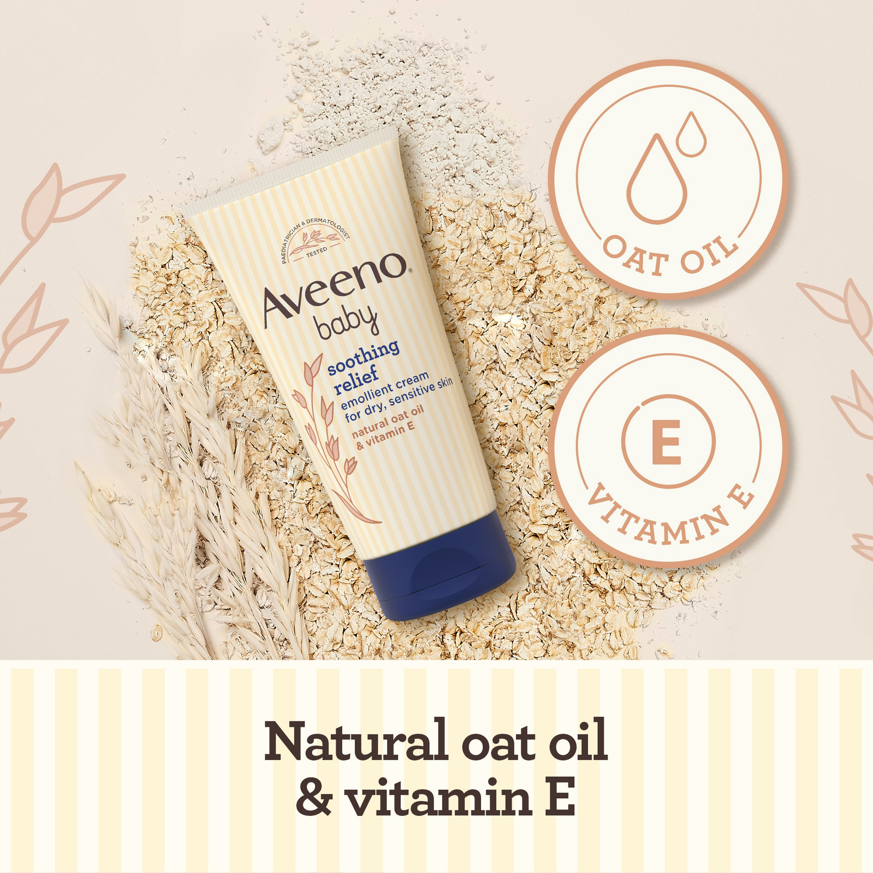 Aveeno Soothing Relief Emollient Cream, 150ml-baby-bathandcare-hairbodyskincare-lotionsandcreams-image-2