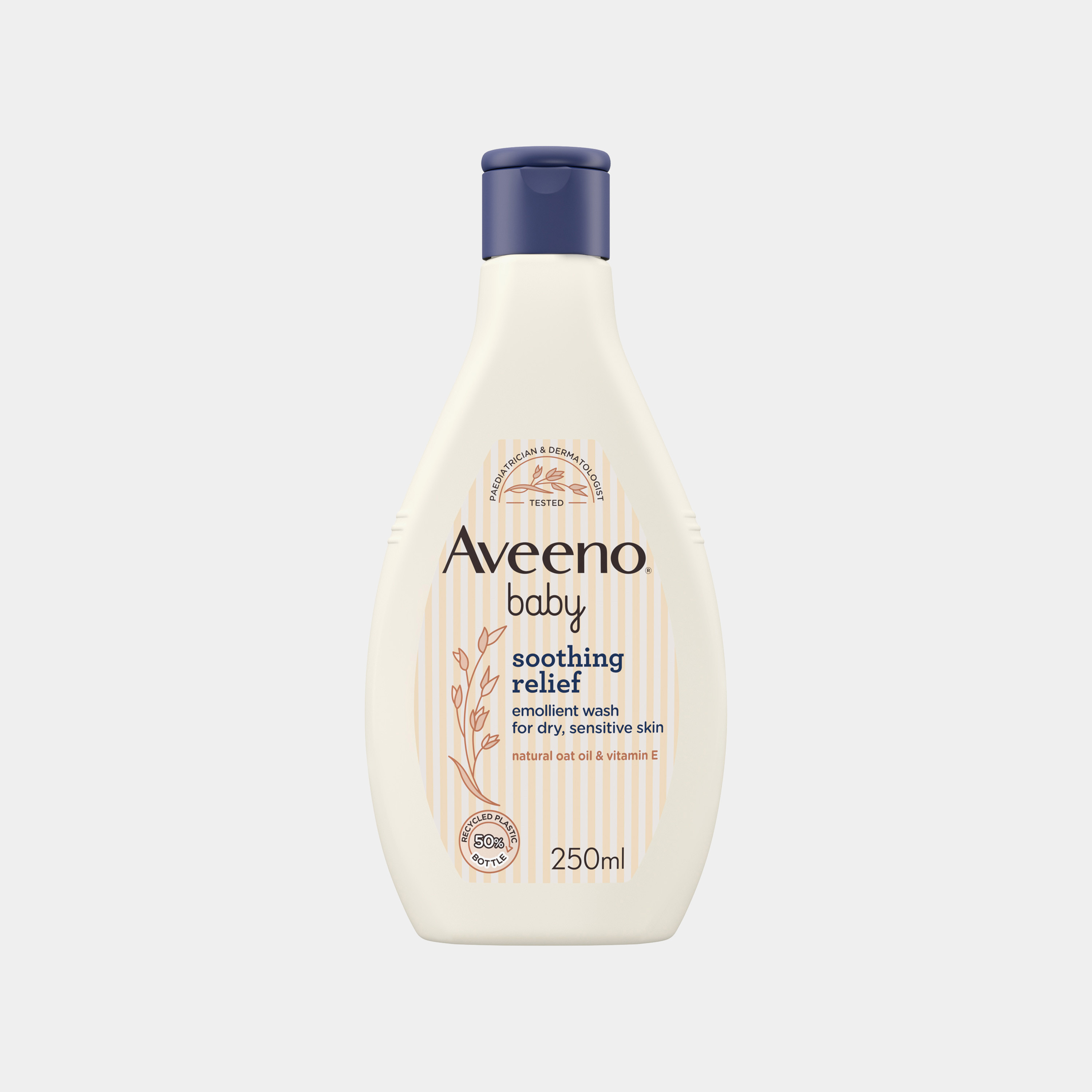 Aveeno Soothing Relief Emollient Wash, 250ml-baby-bathandcare-hairbodyskincare-bodywashandsoaps-image-1