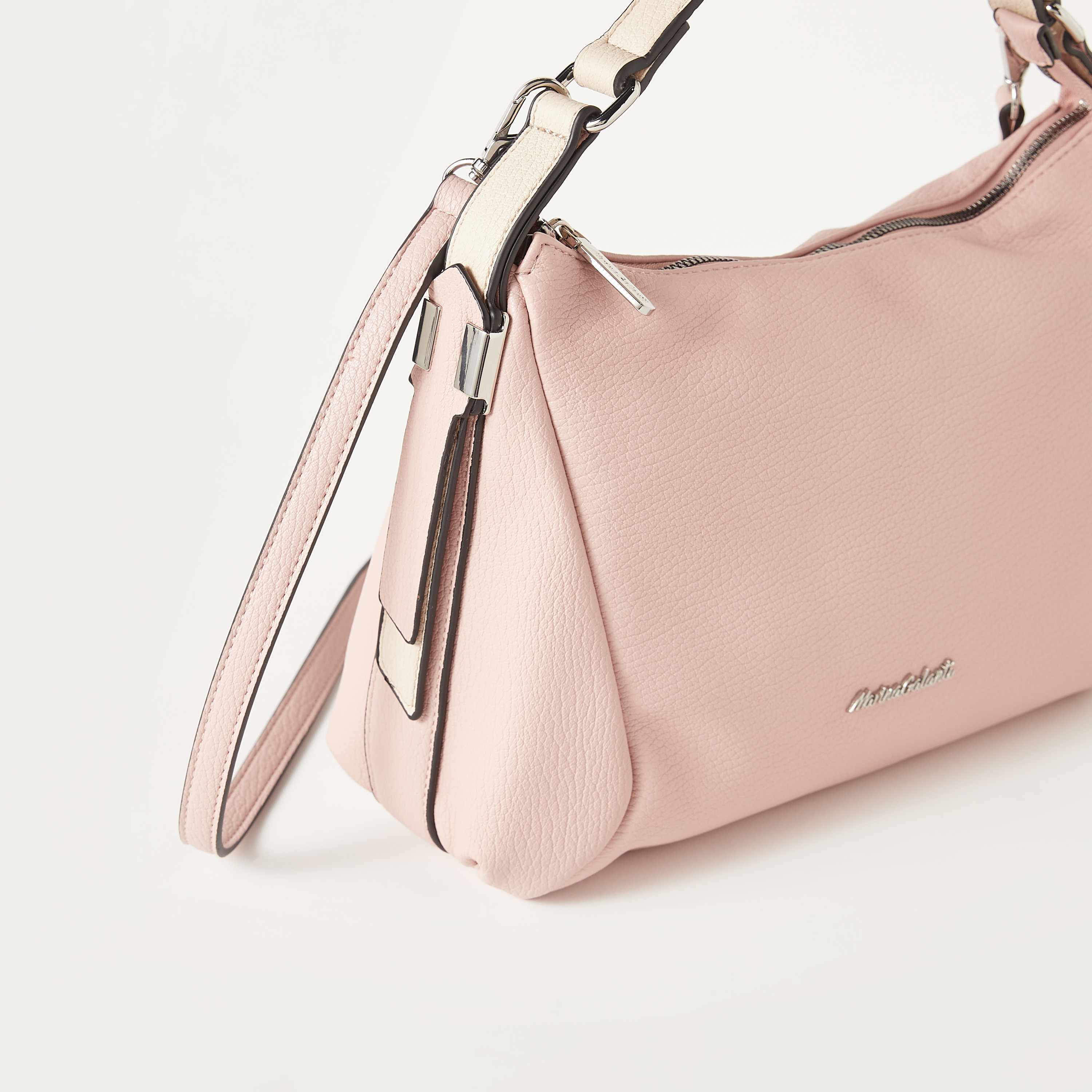 Marina Galanti Textured Shoulder Bag with Detachable Strap and Zip Closure-women-bagsandwallets-handbags-image-2