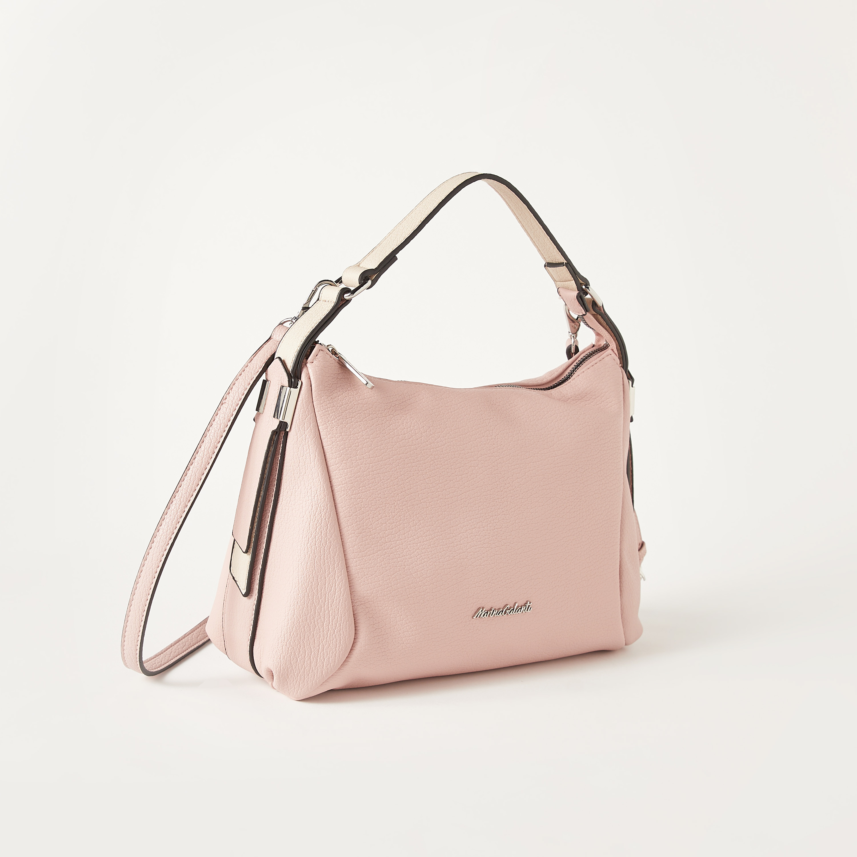 Marina Galanti Textured Shoulder Bag with Detachable Strap and Zip Closure-women-bagsandwallets-handbags-image-3