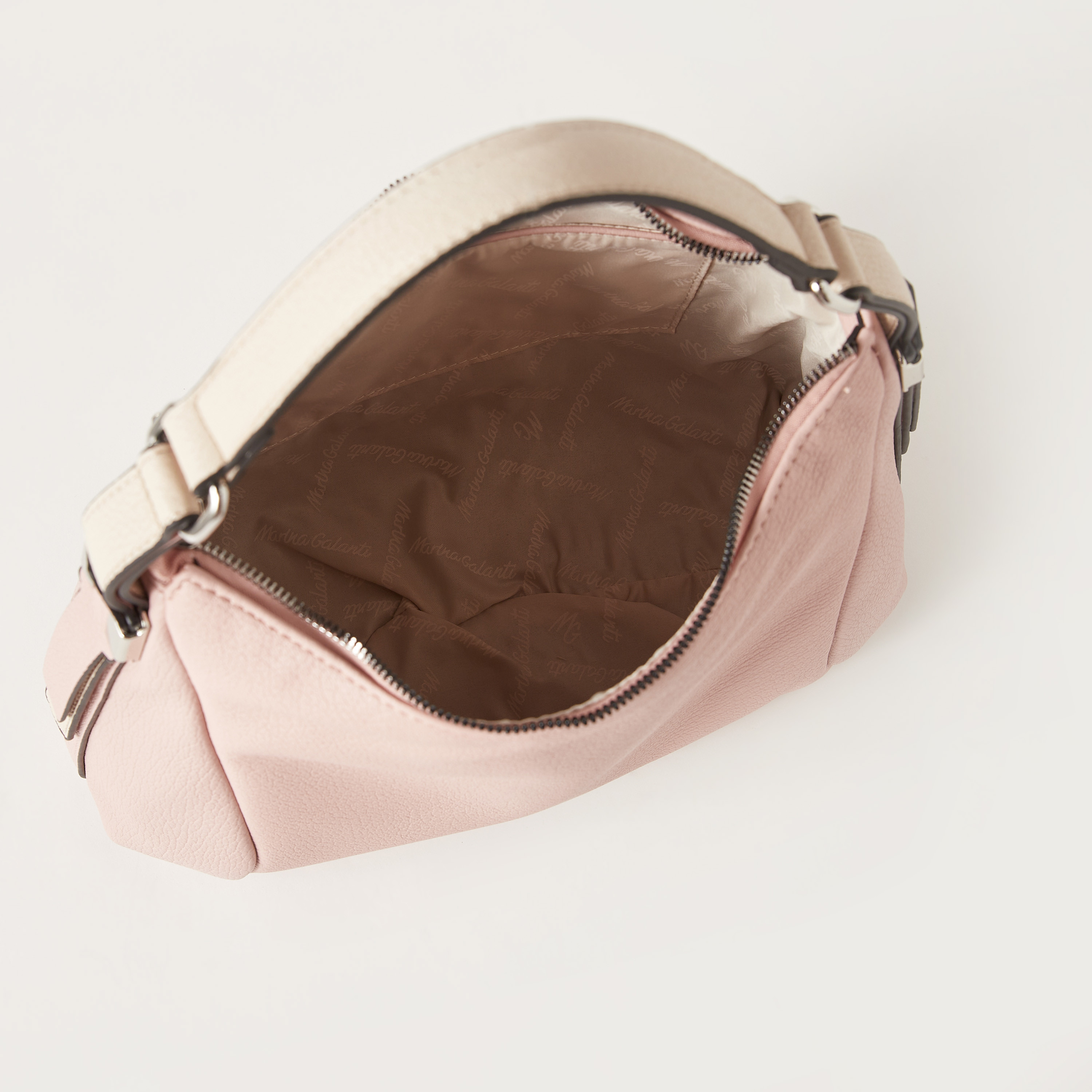 Marina Galanti Textured Shoulder Bag with Detachable Strap and Zip Closure-women-bagsandwallets-handbags-image-5