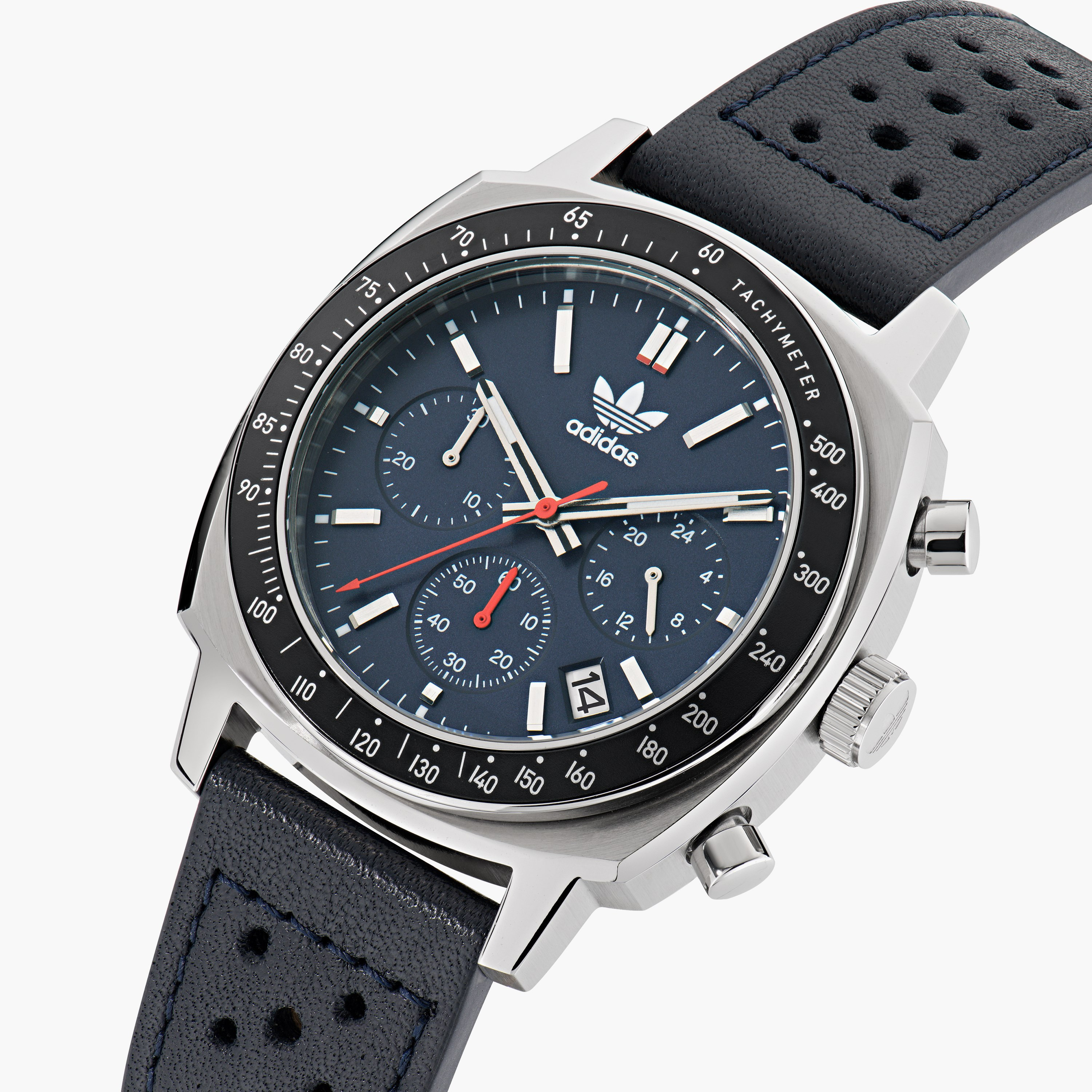 Adidas Unisex Blue Chronograph Leather Strap Watch | AOFH23577-men-watchesandjewellery-watches-image-4