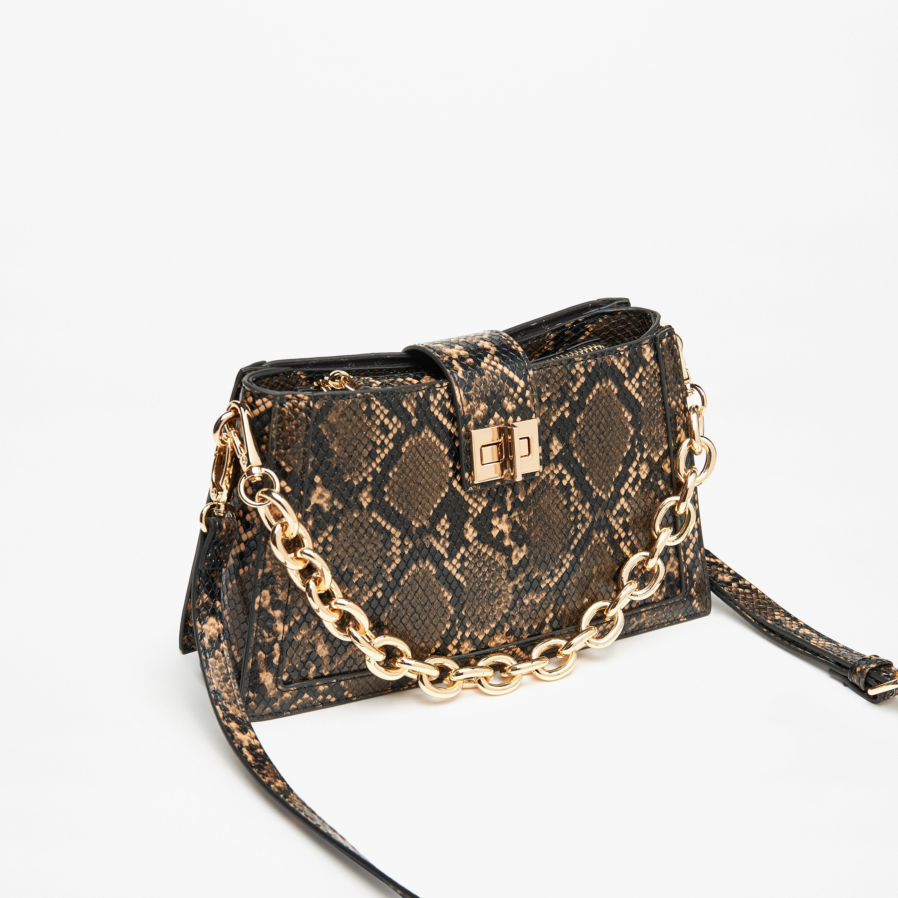 Celeste Animal Print Shoulder Bag with Twist Lock Closure-women-bagsandwallets-handbags-image-2