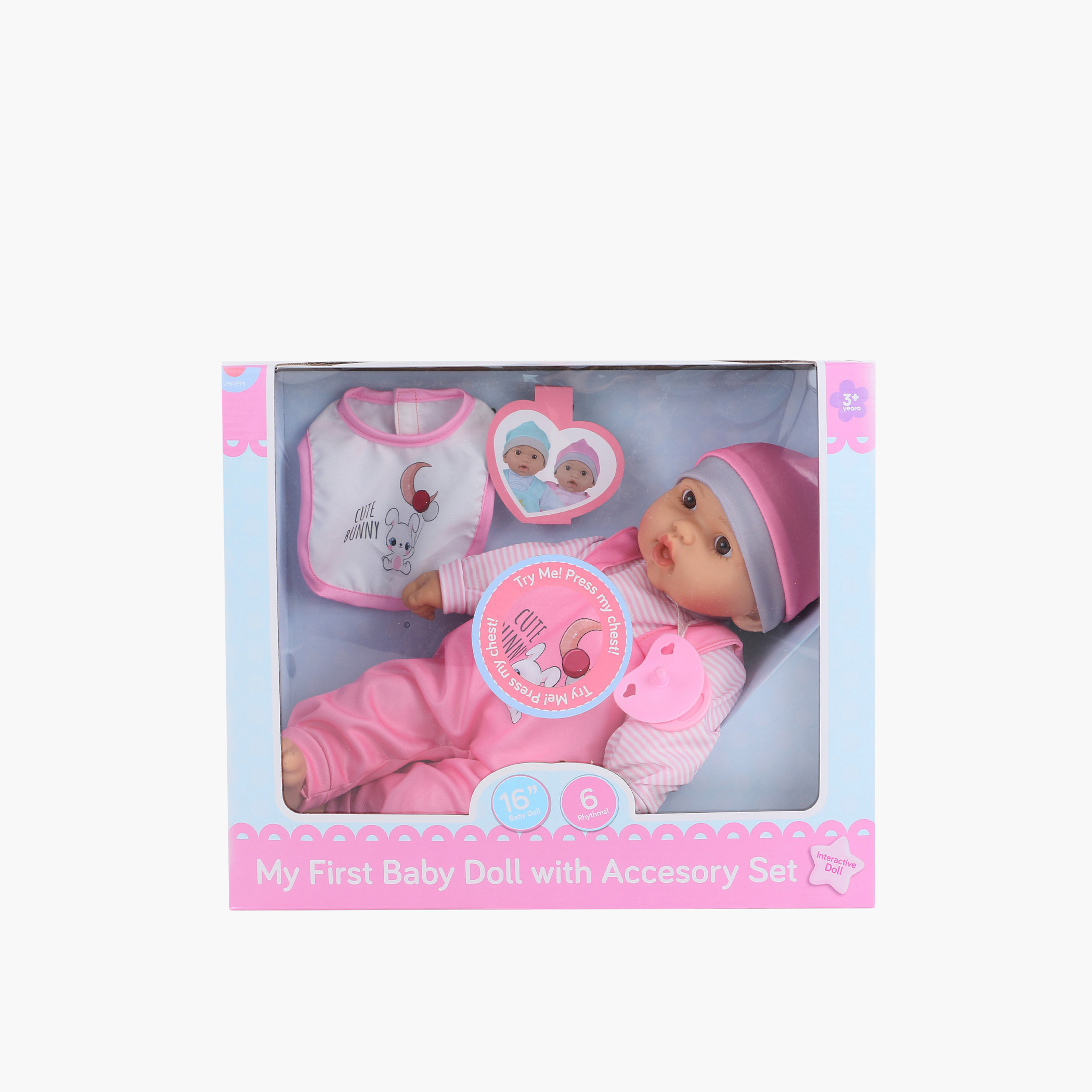 دمية ماي فيرست بيبي مع ملحقات من جونيورز - 16 بوصة-toys-dollsandplaysets-dolls-image-1