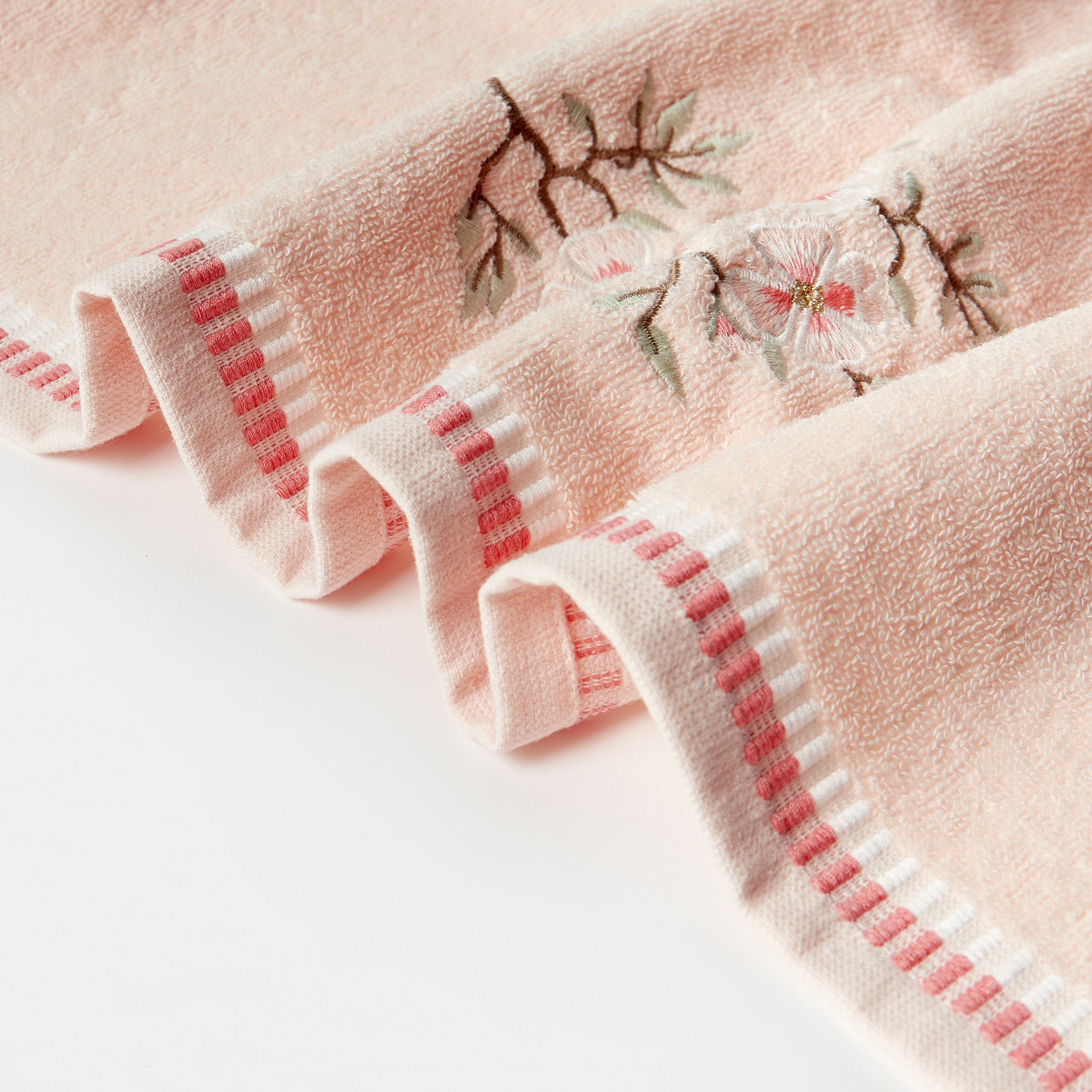Juniors Floral Embroidered Towel - 60x120 cm-baby-bathandcare-towels-image-3