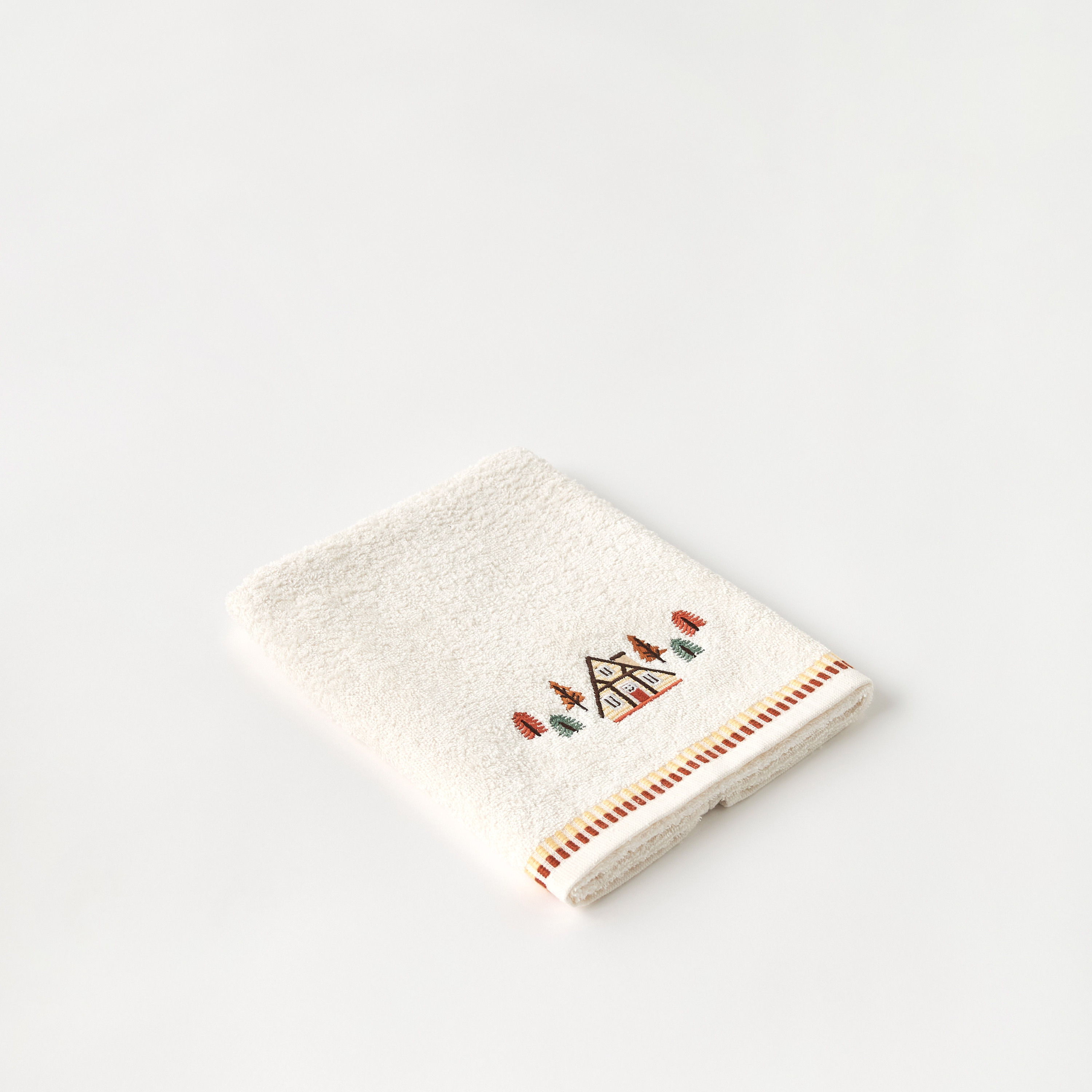 Juniors House Embroidered Towel - 38x76 cm-baby-bathandcare-towels-image-1