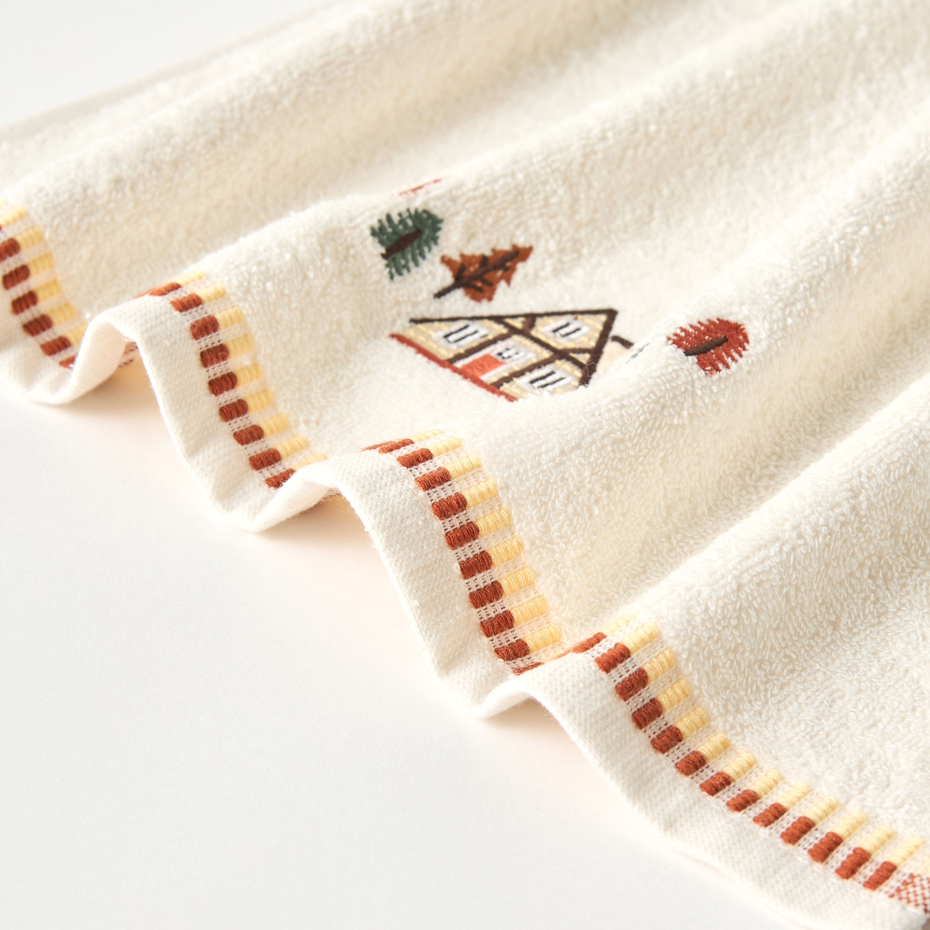 Juniors House Embroidered Towel - 38x76 cm-baby-bathandcare-towels-image-3