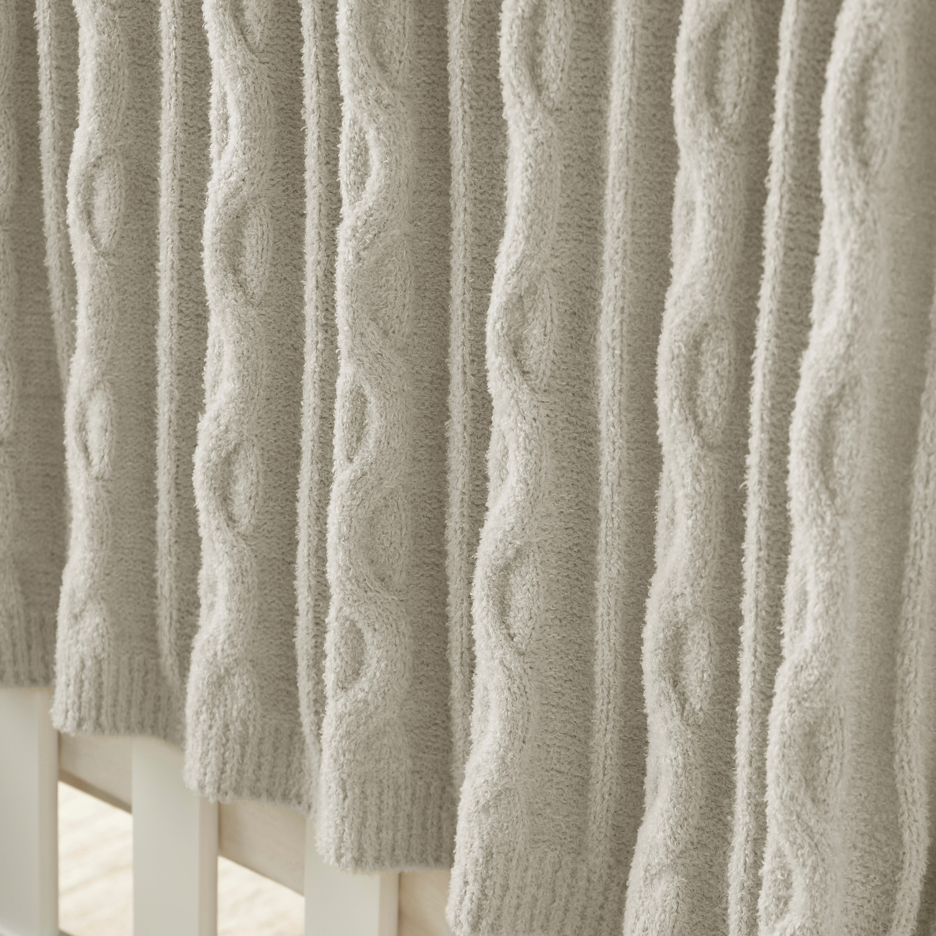 Giggles Cable Knitted Throw - 80x100 cm-baby-nursery-blanketsandswaddles-blanketsandquilts-image-2