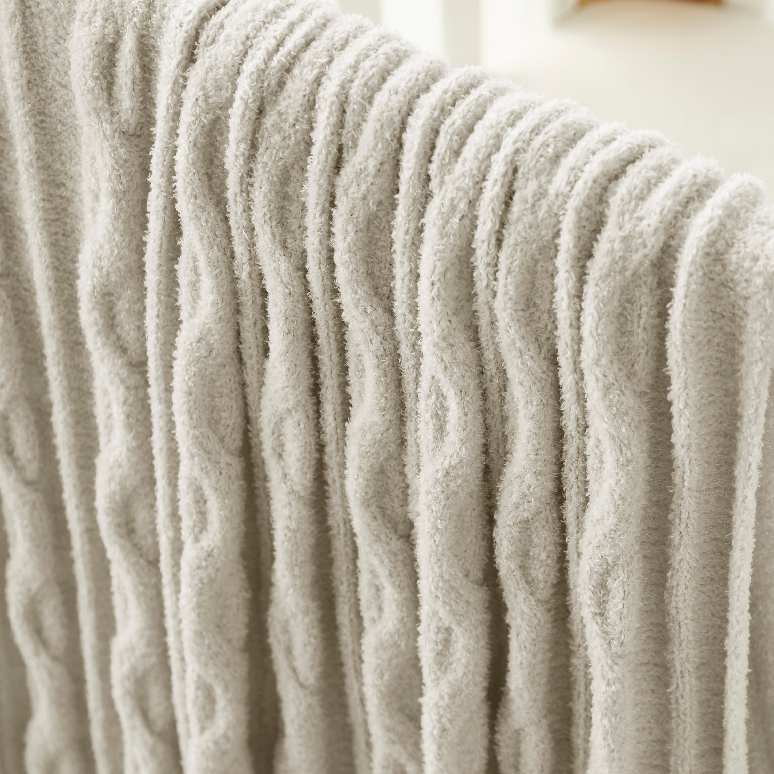 Giggles Cable Knitted Throw - 80x100 cm-baby-nursery-blanketsandswaddles-blanketsandquilts-image-3