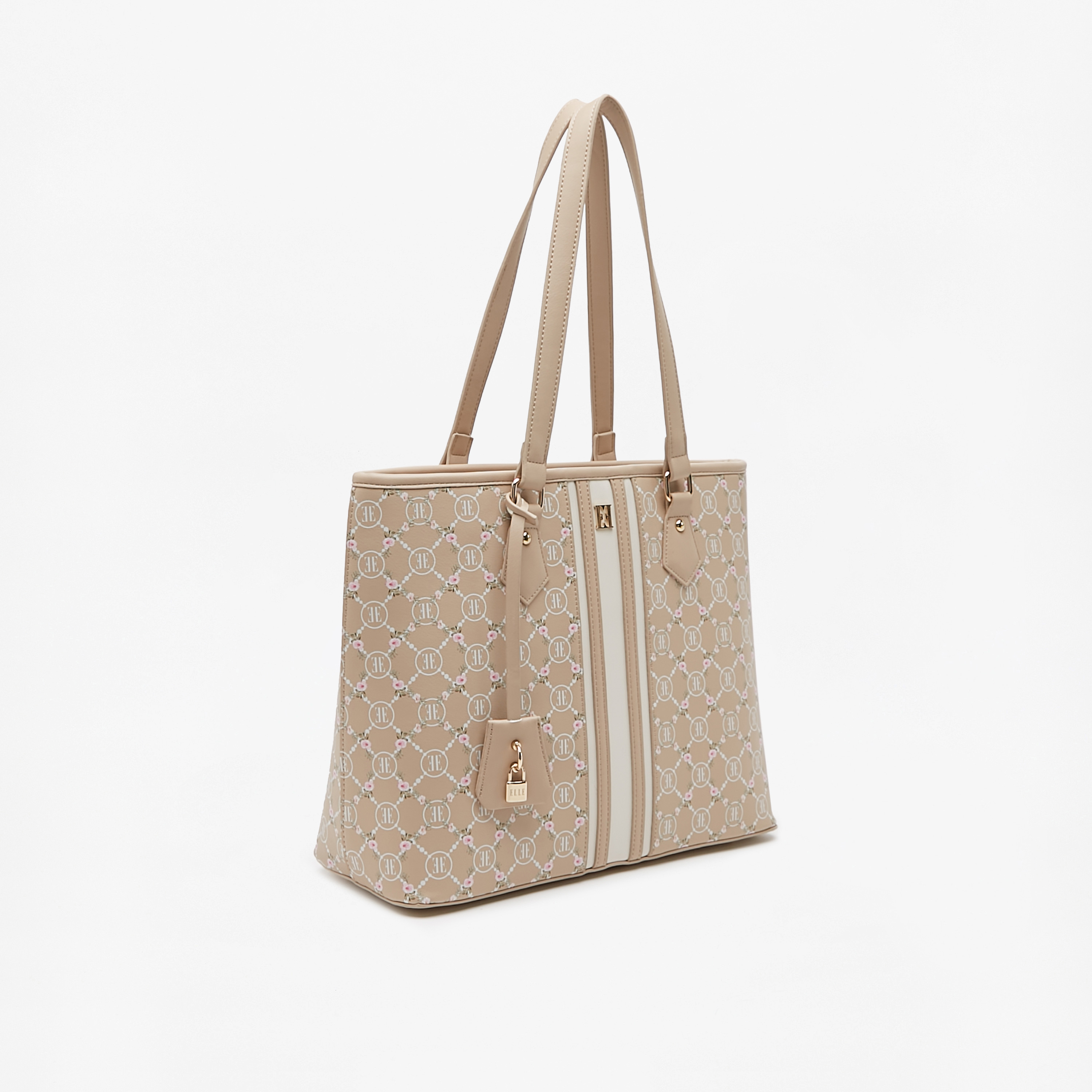شنطة توتي بمقبض مزدوج وسحاب إغلاق وطبعات من إيل-women-bagsandwallets-handbags-image-2