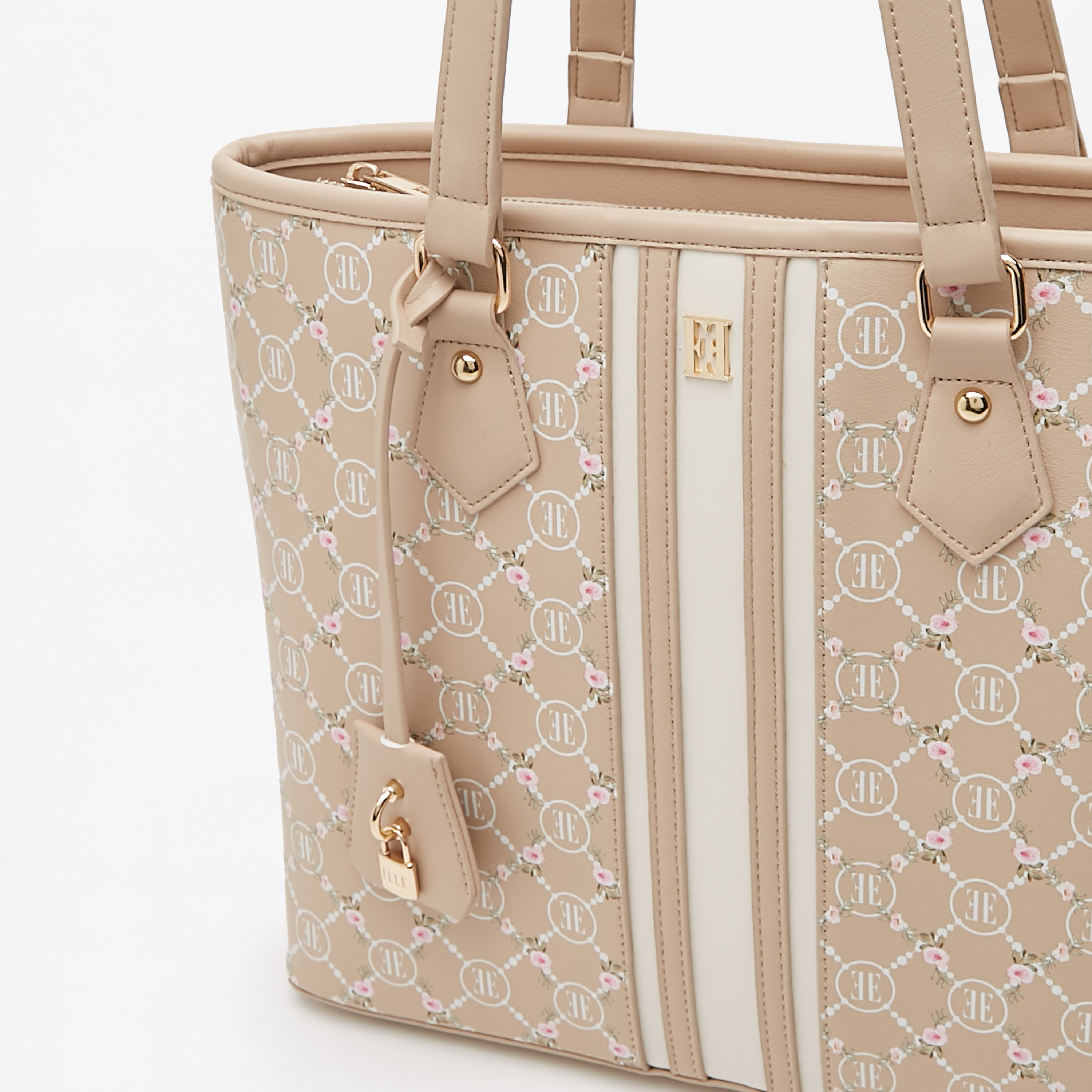 شنطة توتي بمقبض مزدوج وسحاب إغلاق وطبعات من إيل-women-bagsandwallets-handbags-image-3