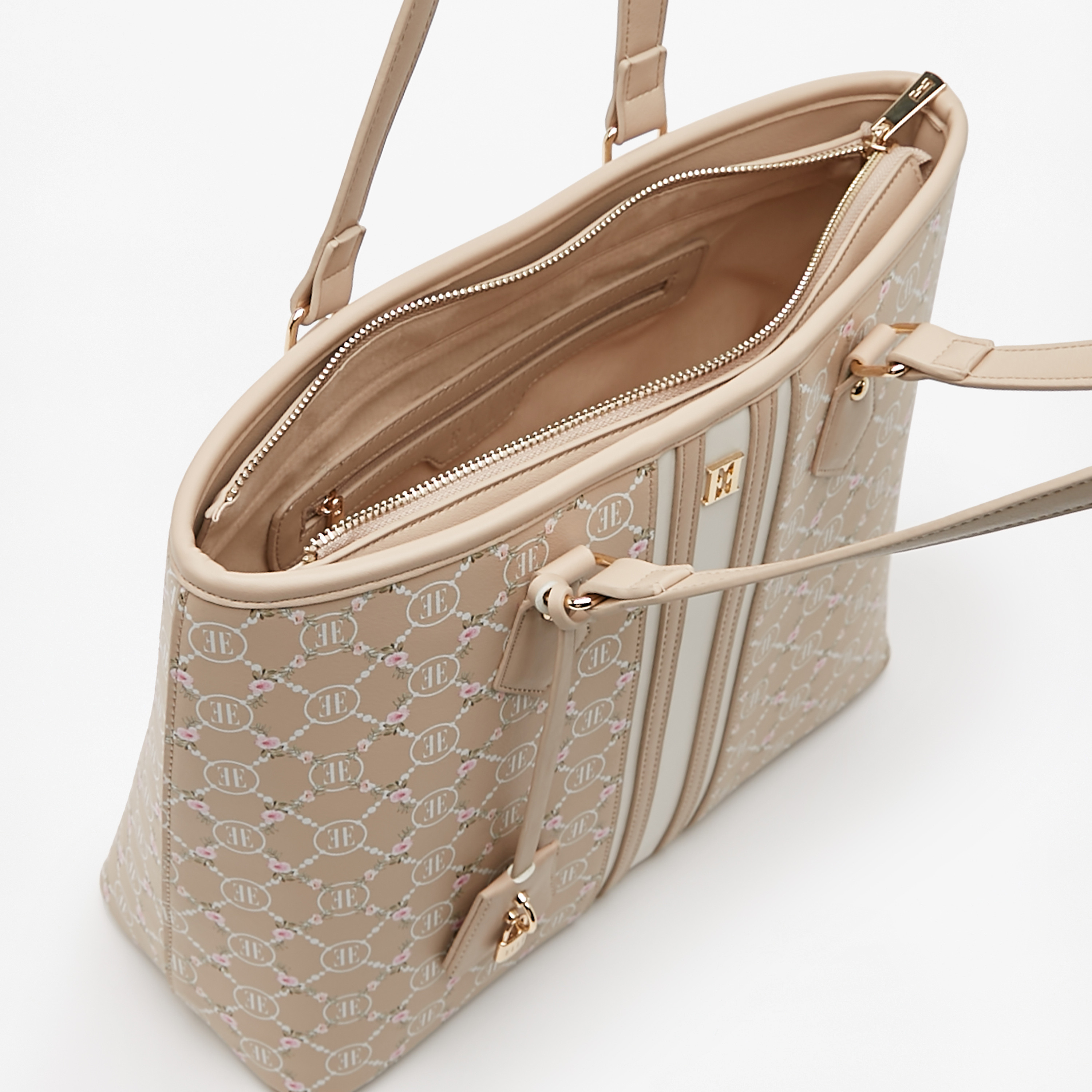 شنطة توتي بمقبض مزدوج وسحاب إغلاق وطبعات من إيل-women-bagsandwallets-handbags-image-4