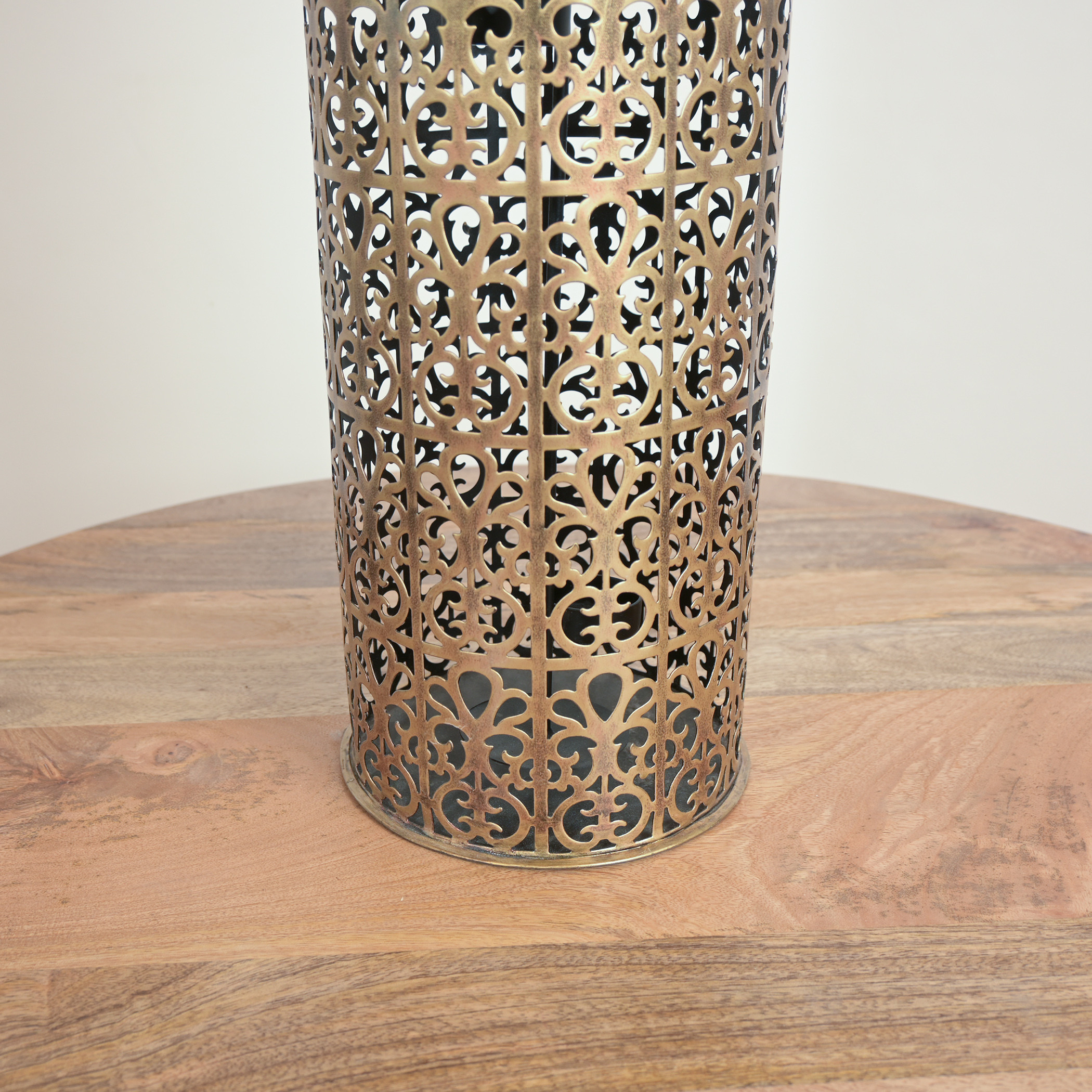 Home Carving Brass Cutwork Candleholder - 85 cm-household-decor-candleholdersandlanterns-image-3