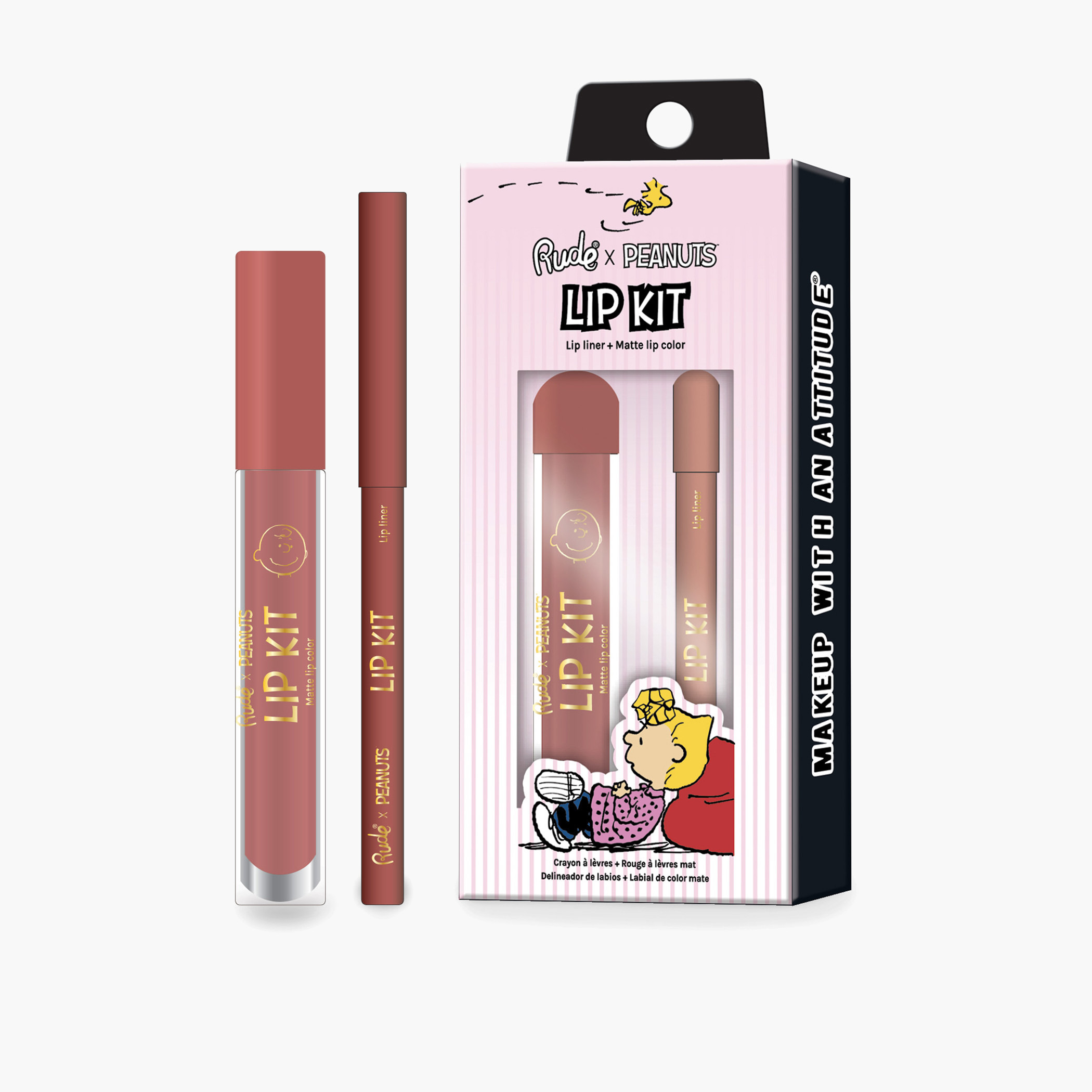 Rude x Peanuts Lip Liner and Lipstick Kit-beautyandpersonalcare-makeup-lips-liquidlipsticks-image-1