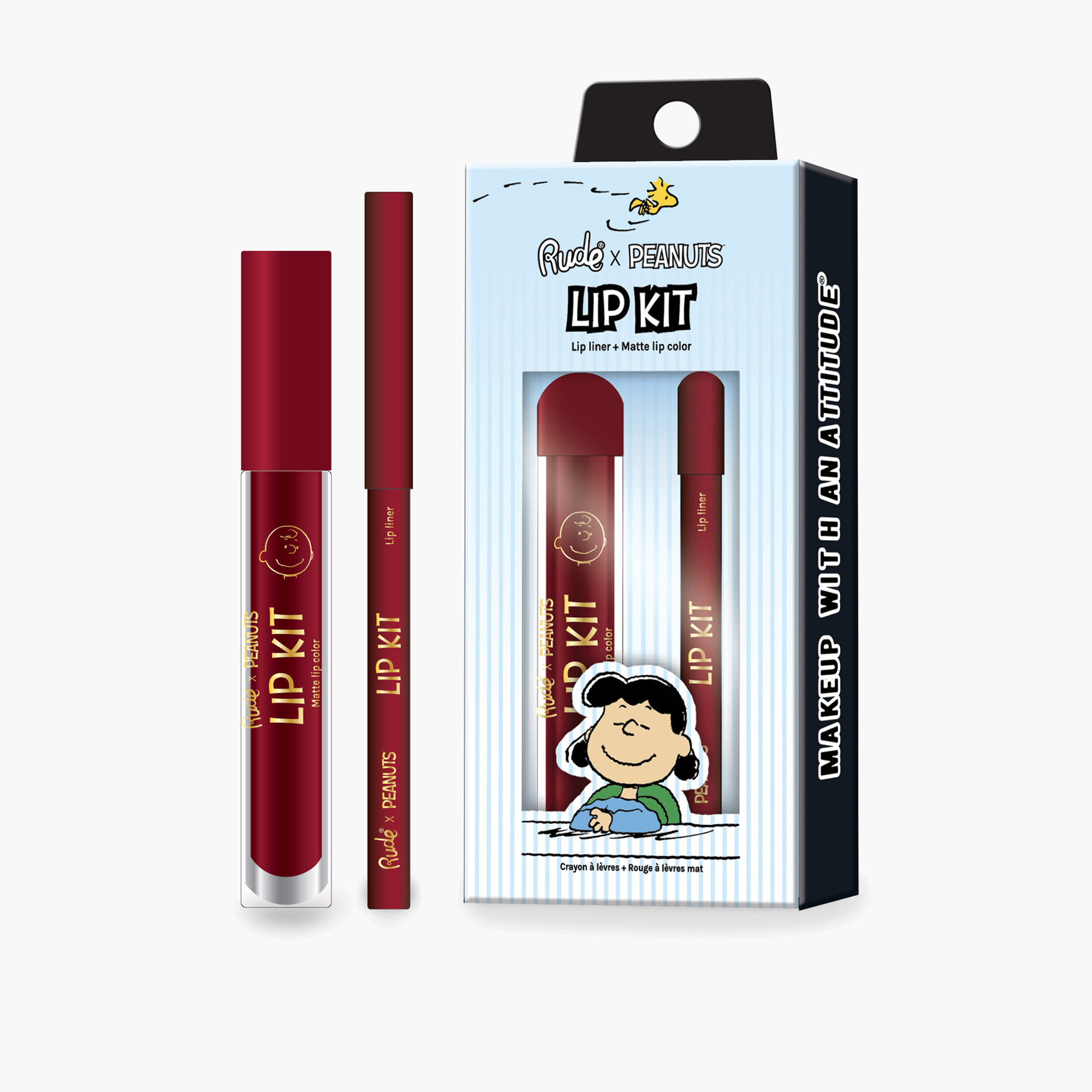Rude x Peanuts Lip Liner and Lipstick Kit-beautyandpersonalcare-makeup-lips-liquidlipsticks-image-2