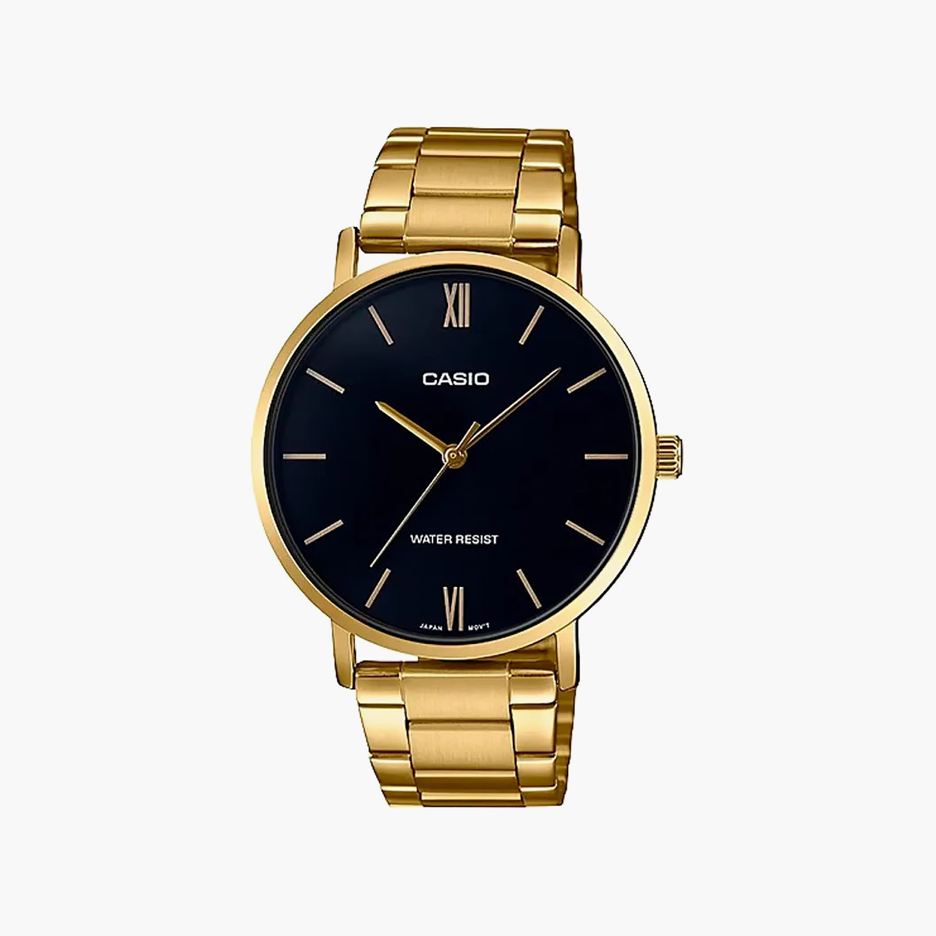 Casio Men 40 MM Gold Analog Stainless Steel Watch | MTP-VT01G-1BUDF-men-watchesandjewellery-watches-image-1