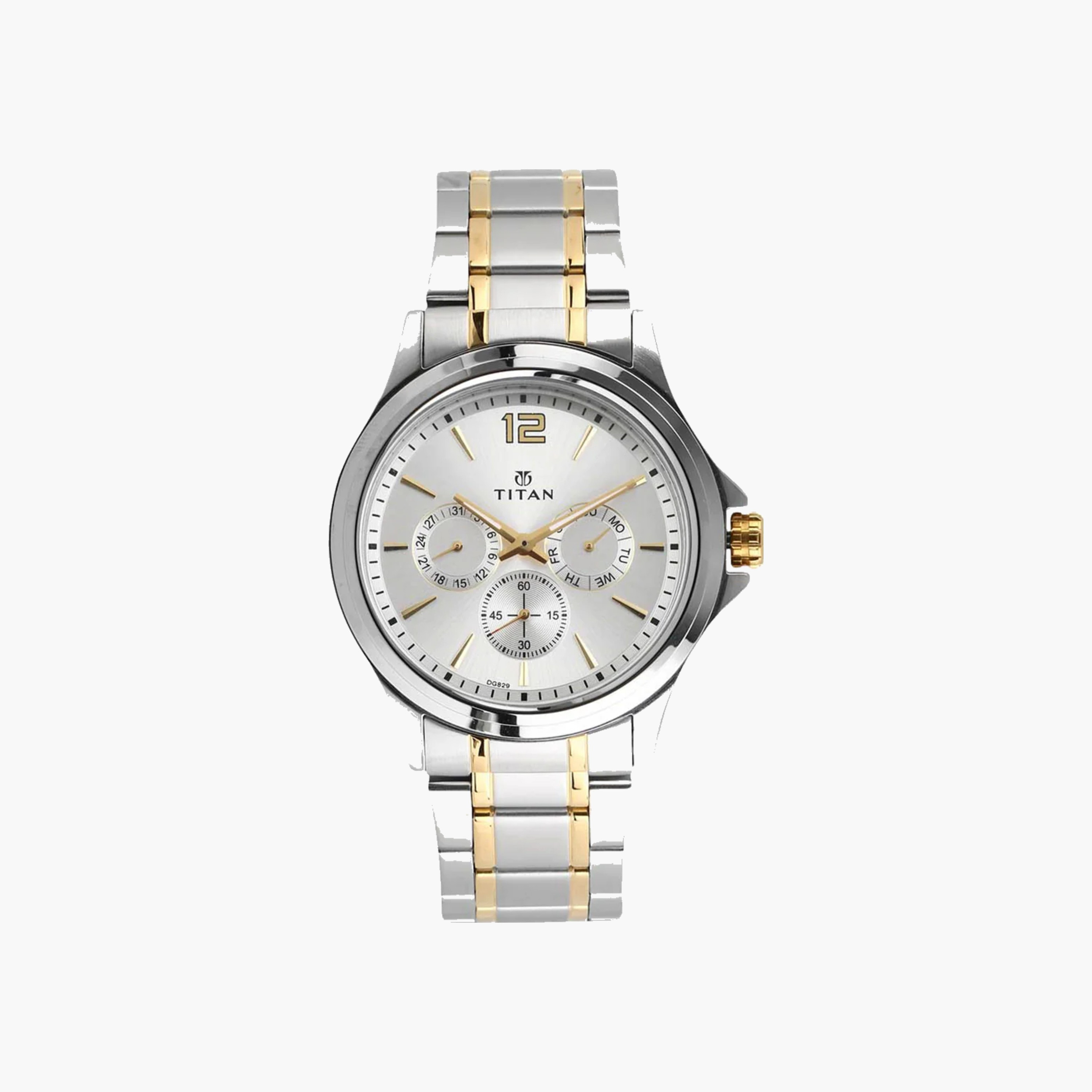 Titan Men's Analogue Watch Two-Tone Stainless Steel-men-watchesandjewellery-watches-image-1