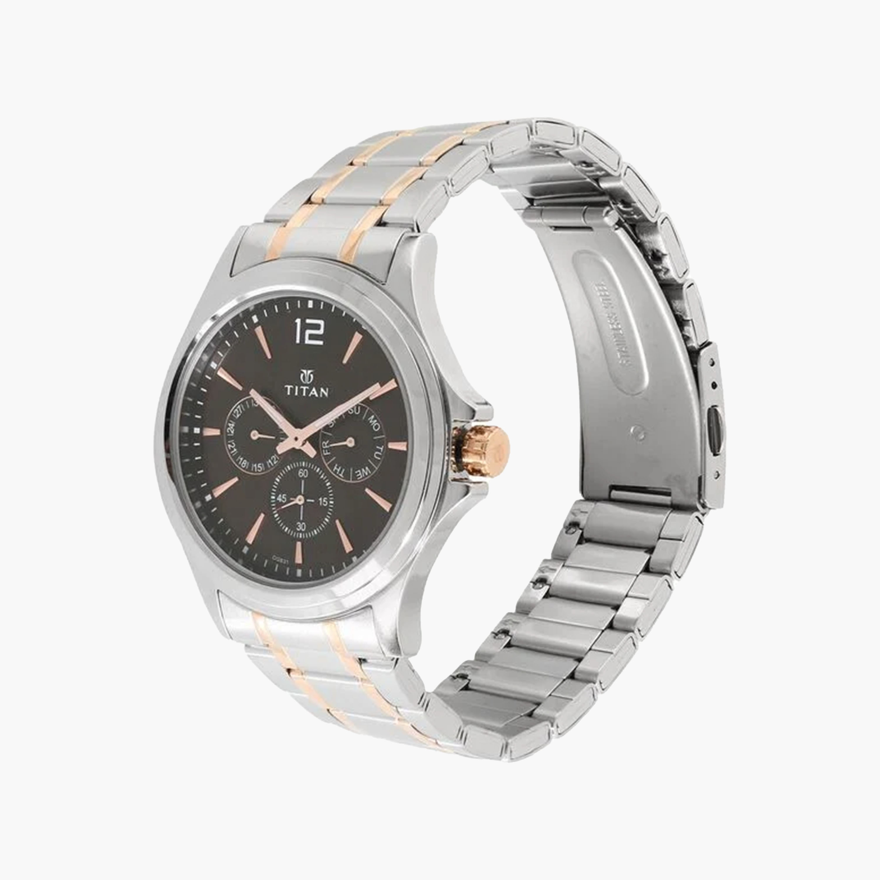 Titan Classic Men's Watch Two-Tone Strap-men-watchesandjewellery-watches-image-3