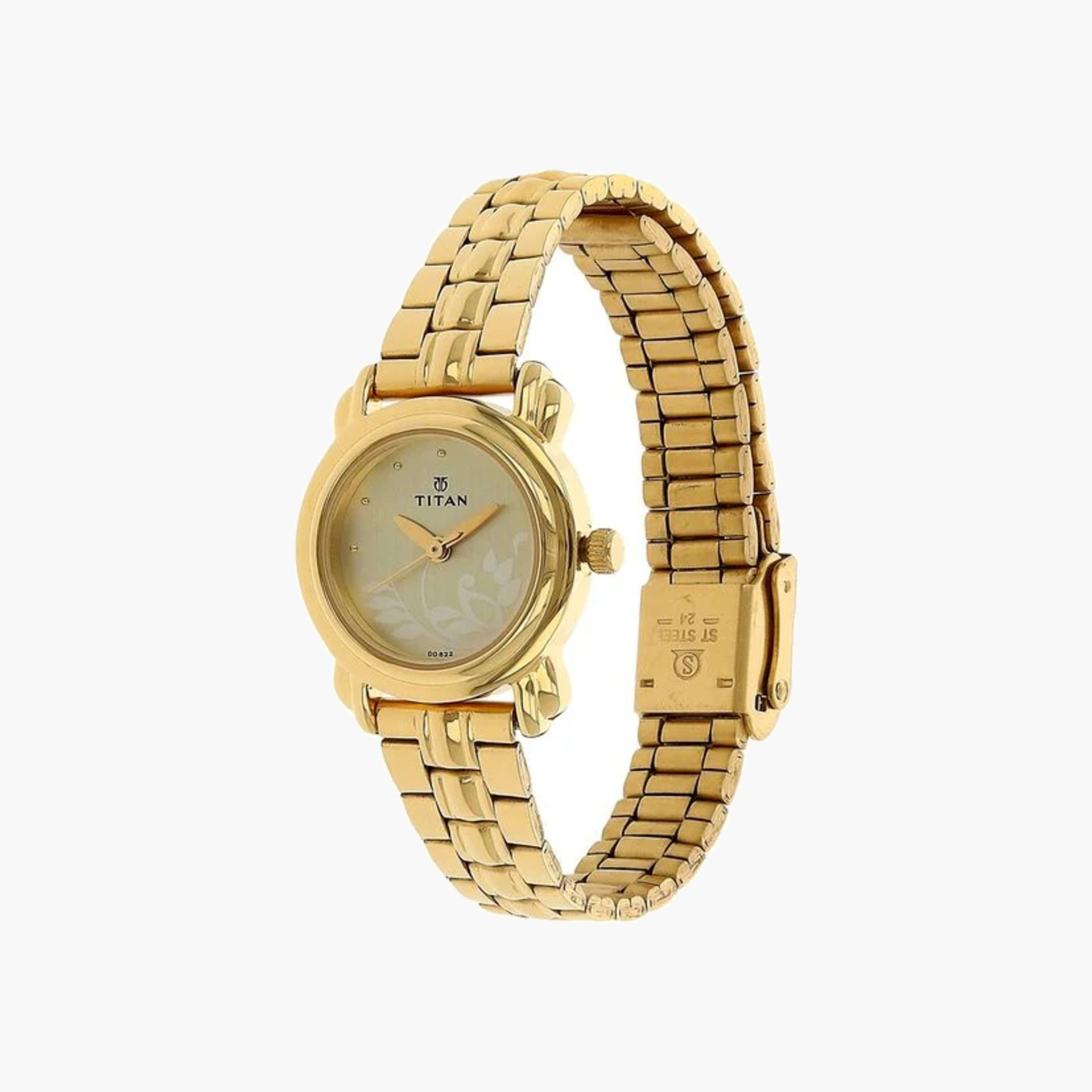 ساعة تيتان النسائية التناظرية ذات المينا الزهرية-women-watchesandjewellery-watches-image-3