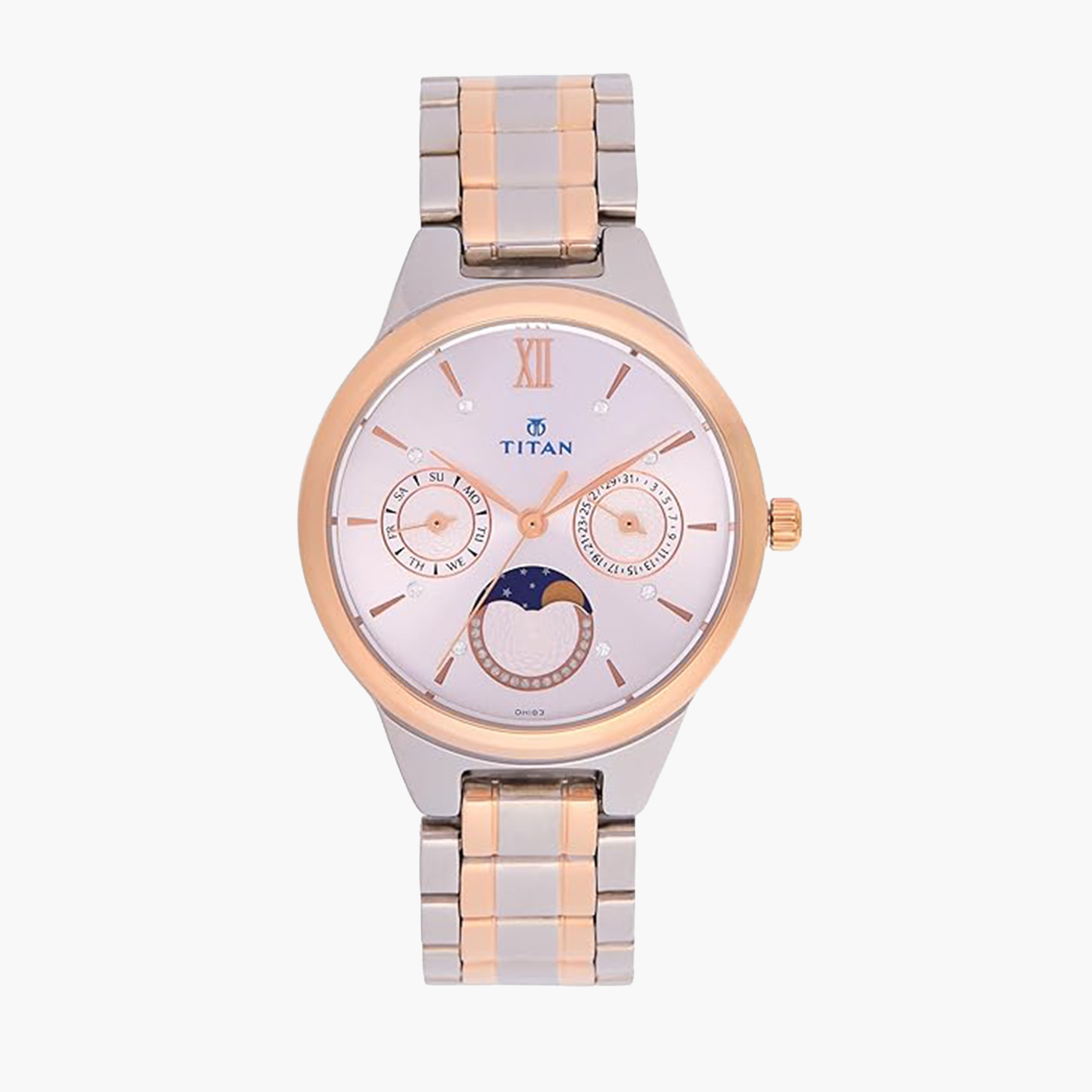 ساعة تيتان متعددة الوظائف للنساء من الفولاذ المقاوم للصدأ-women-watchesandjewellery-watches-image-2