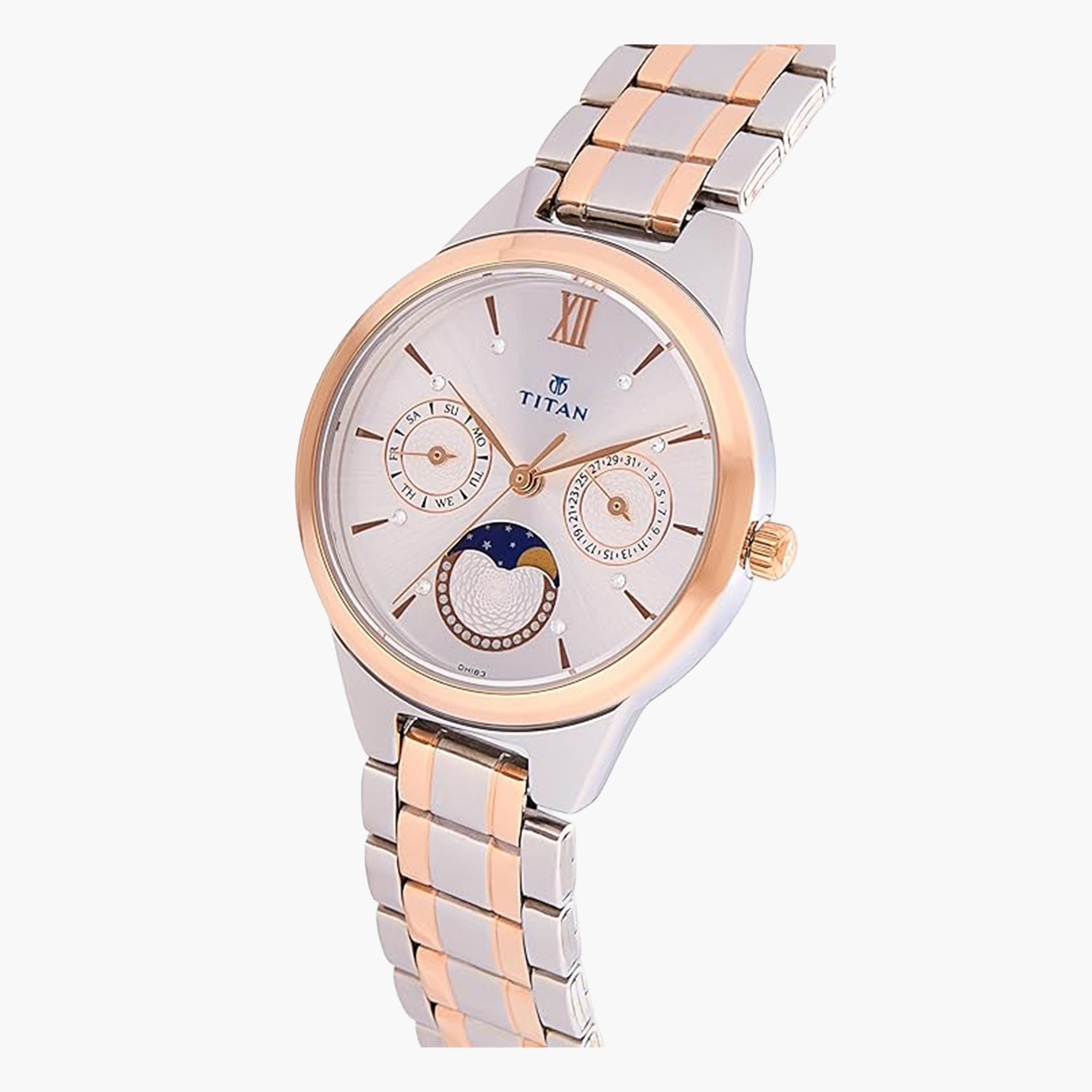 ساعة تيتان متعددة الوظائف للنساء من الفولاذ المقاوم للصدأ-women-watchesandjewellery-watches-image-3