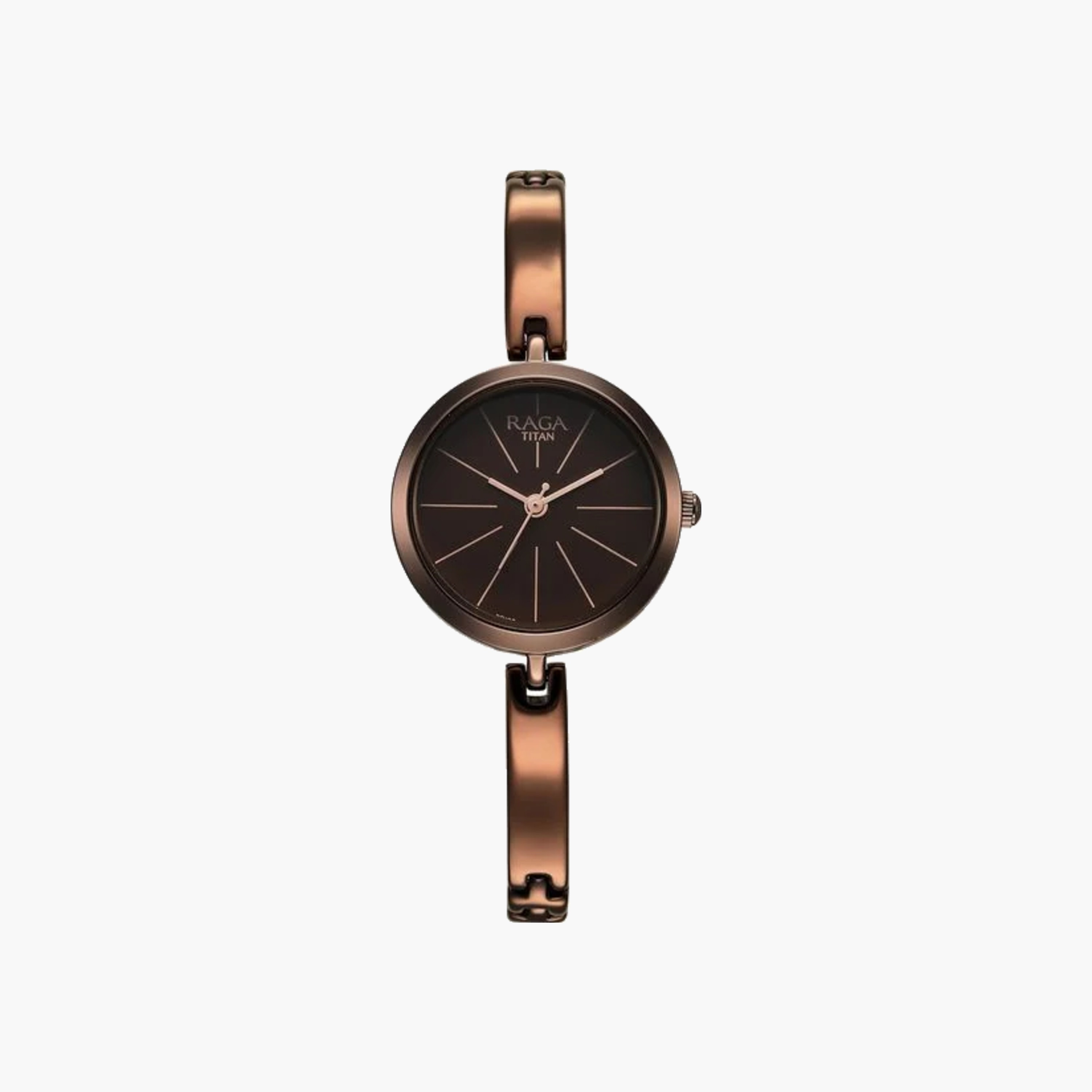 ساعة تيتان ذات مينا بني من الفولاذ المقاوم للصدأ-women-watchesandjewellery-watches-image-1