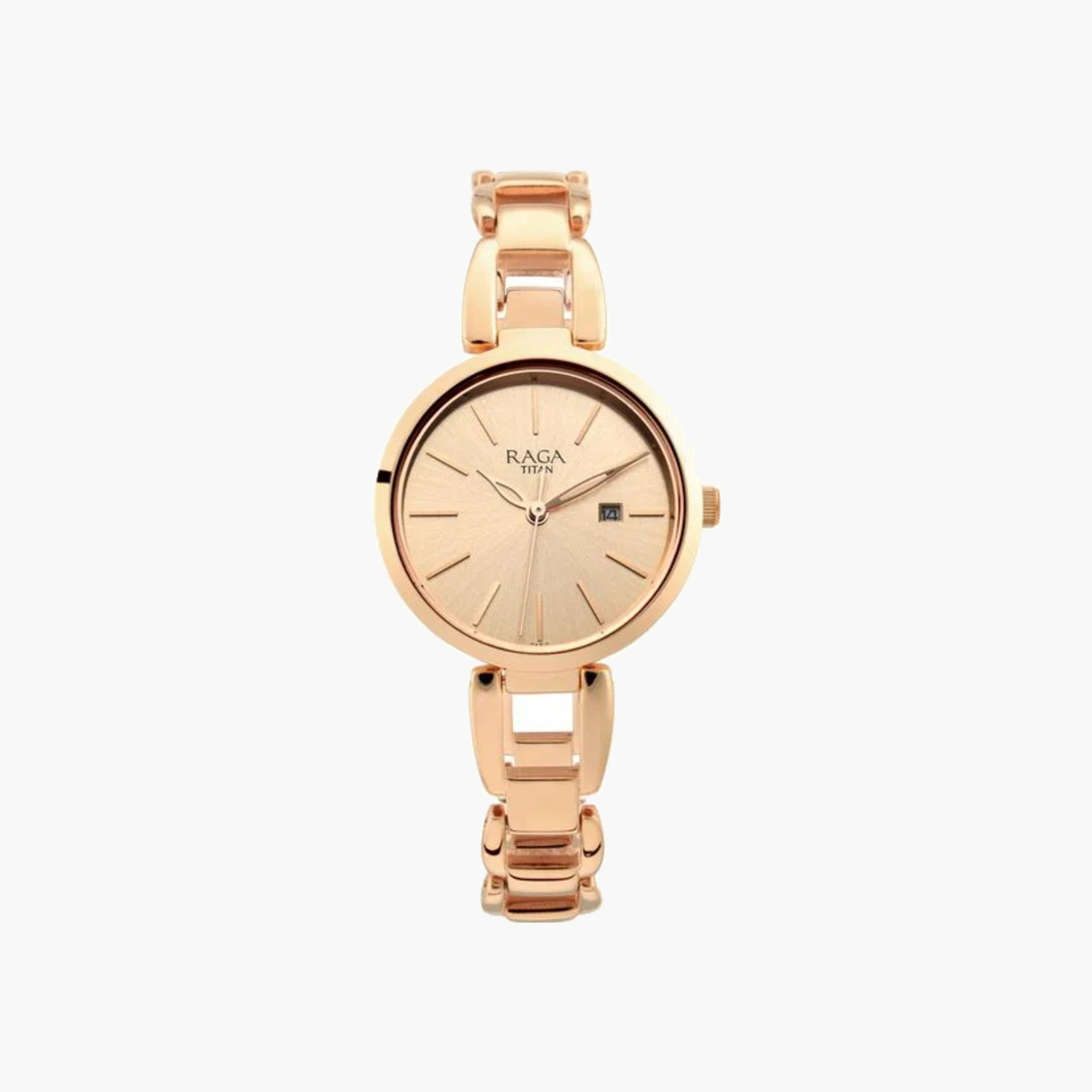 ساعة تيتان النسائية كوارتز باللون الذهبي الوردي-women-watchesandjewellery-watches-image-1