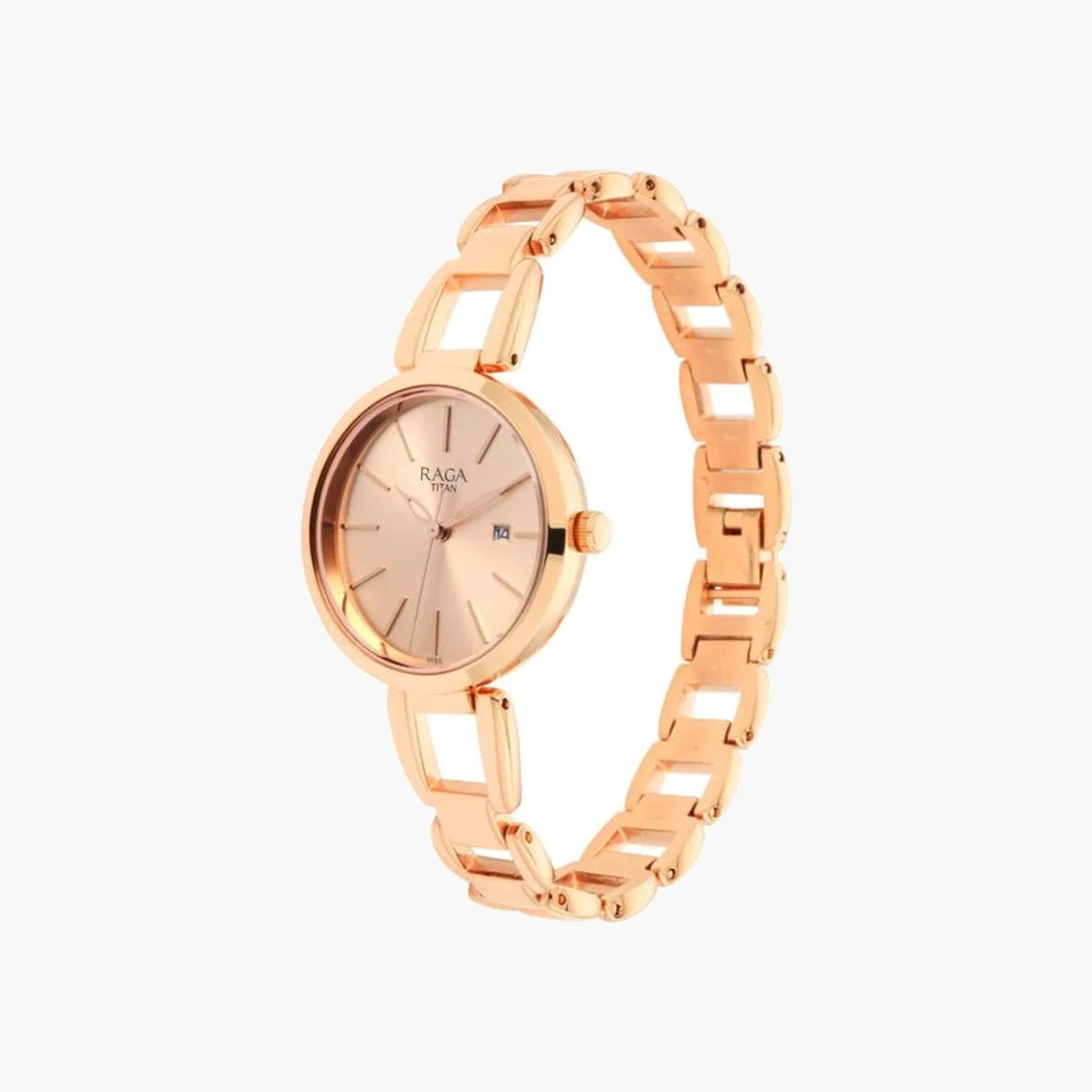 ساعة تيتان النسائية كوارتز باللون الذهبي الوردي-women-watchesandjewellery-watches-image-3