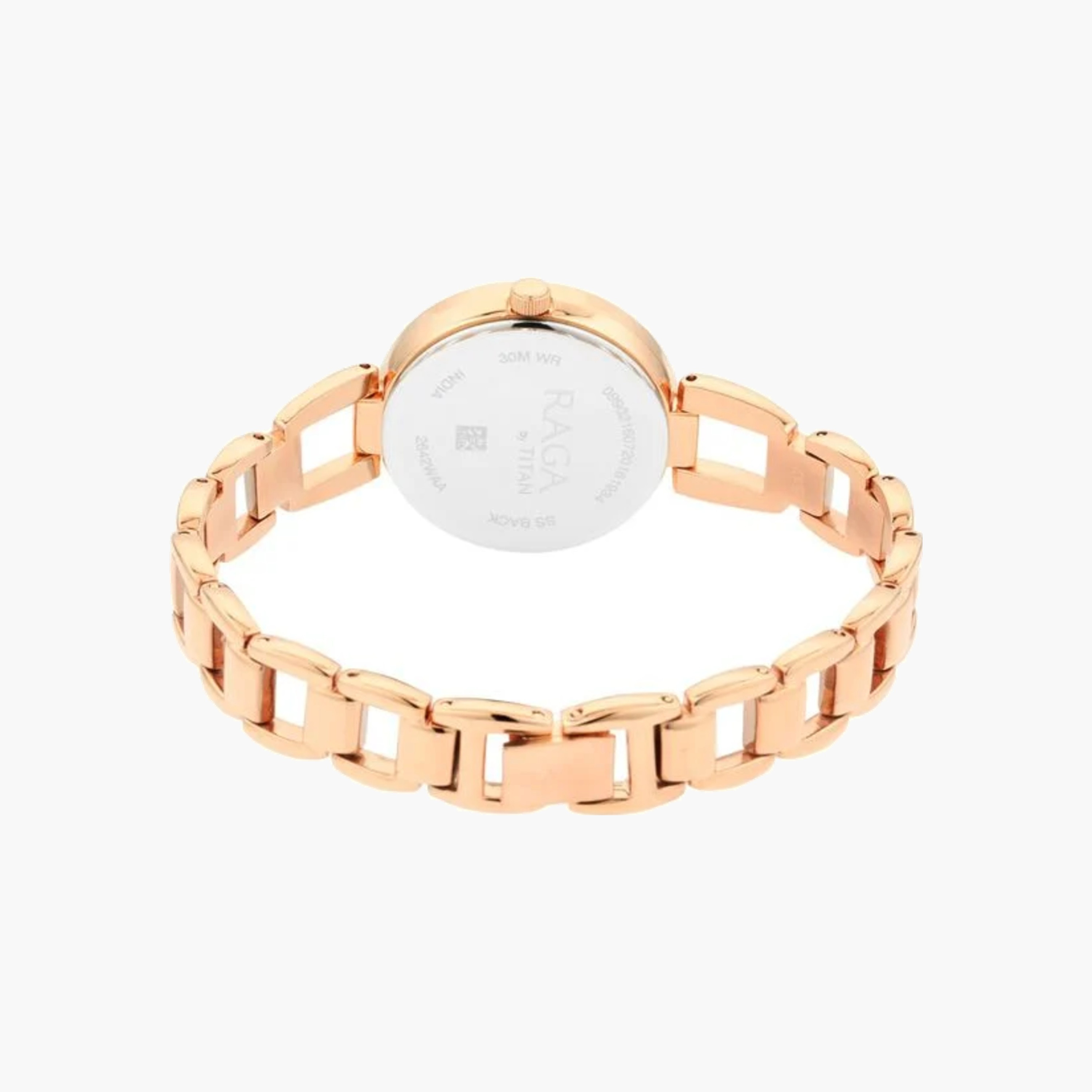 ساعة تيتان النسائية كوارتز باللون الذهبي الوردي-women-watchesandjewellery-watches-image-4