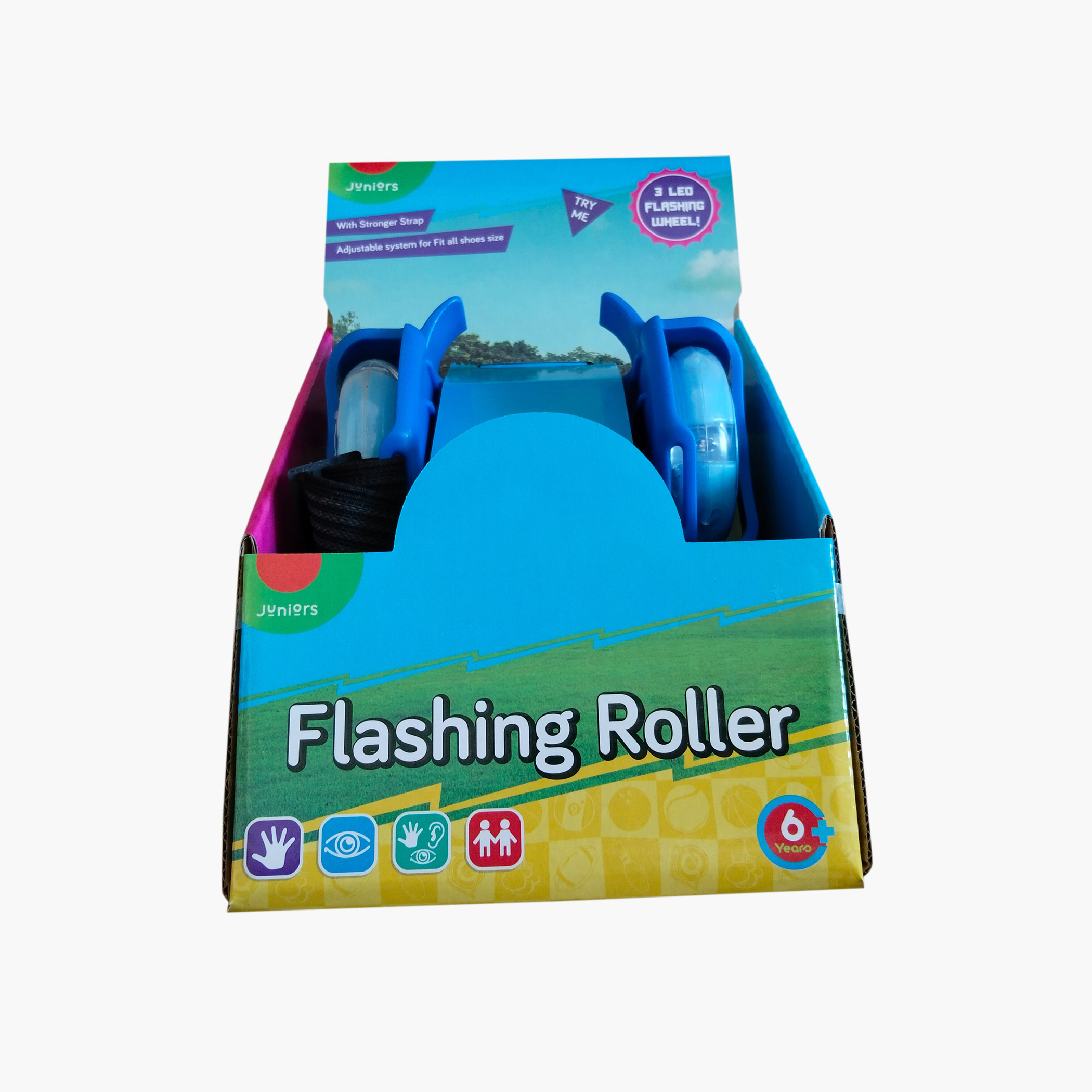 زلاجات دوارة وامضة بثلاثة مصابيح إل إي دي من جونيورز-toys-outdoor-sports-image-2