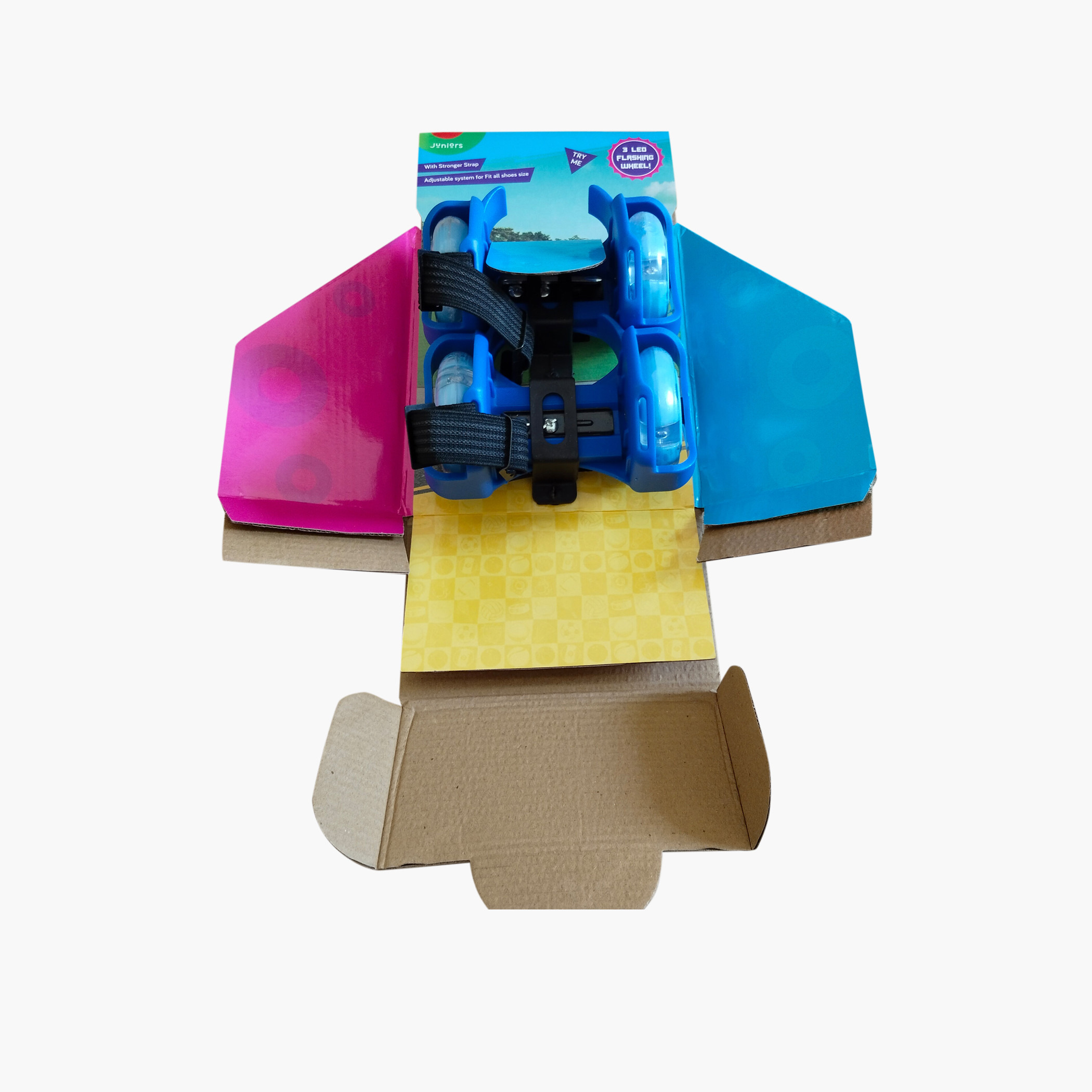 زلاجات دوارة وامضة بثلاثة مصابيح إل إي دي من جونيورز-toys-outdoor-sports-image-3