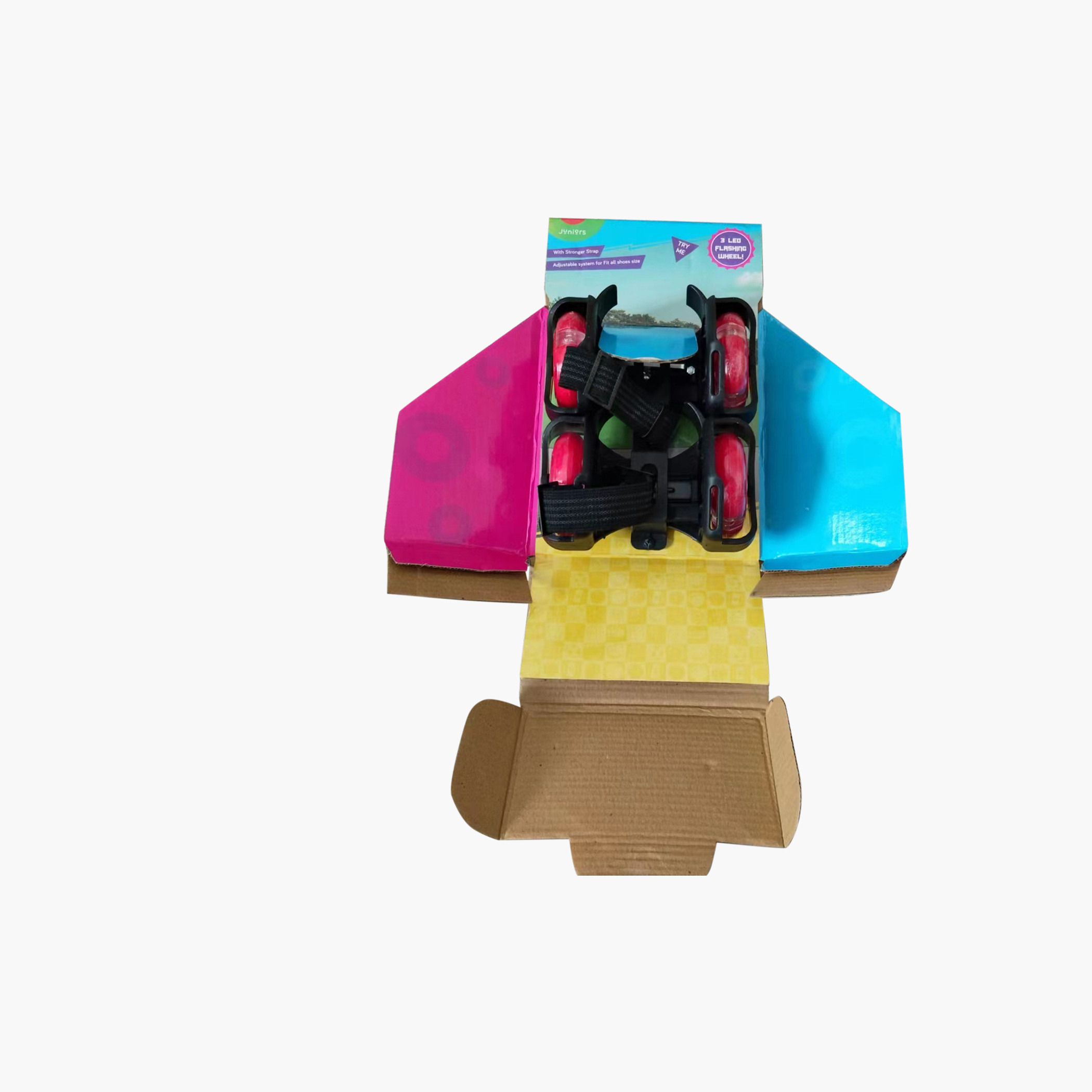 Juniors Solid 3-LED Flashing Roller Skates-toys-outdoor-sports-image-4