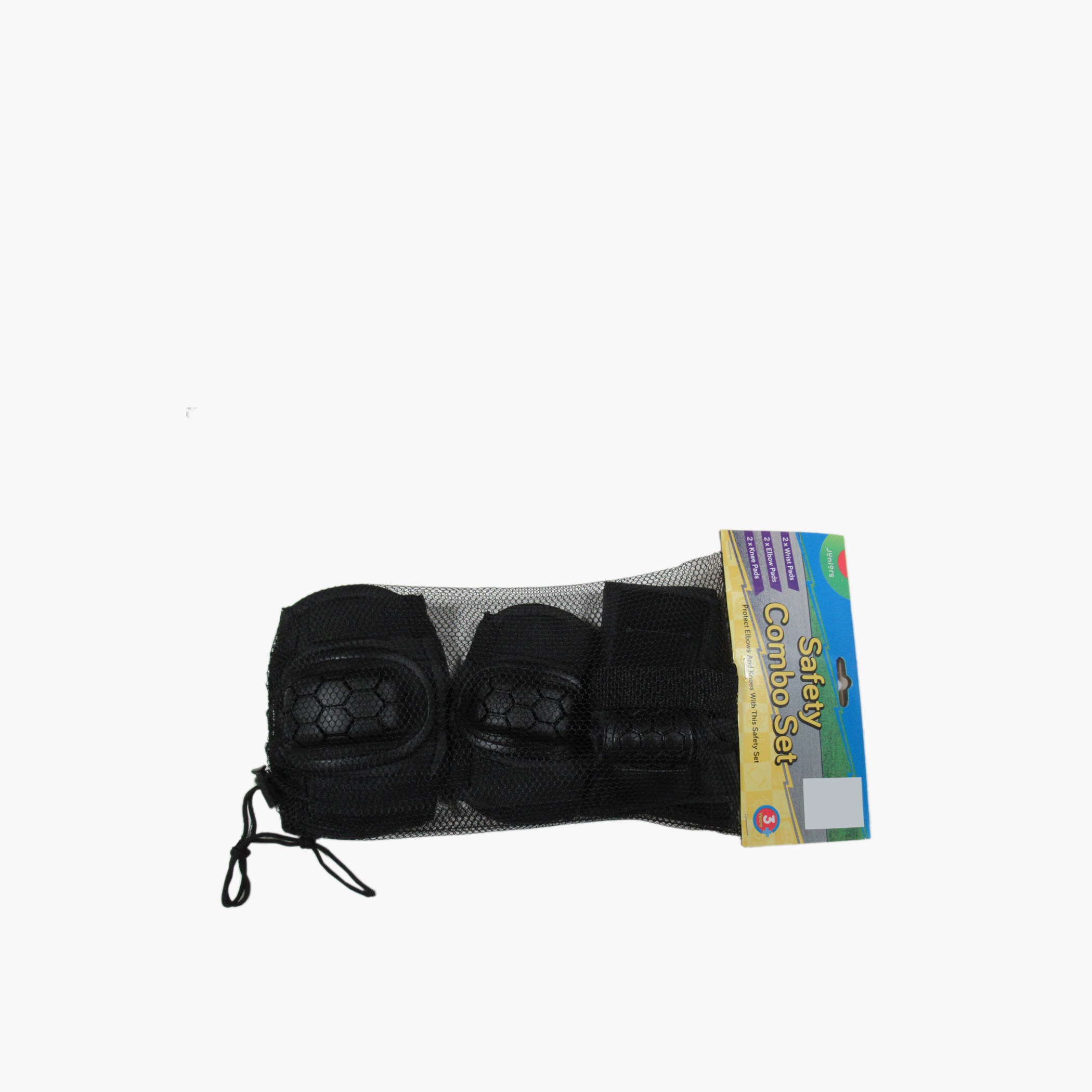 طقم وسادات واقية 6 قطع للركبة والكوع والمعصم من جونيورز-toys-outdoor-bikesandrideons-bikesafetyaccessories-image-3