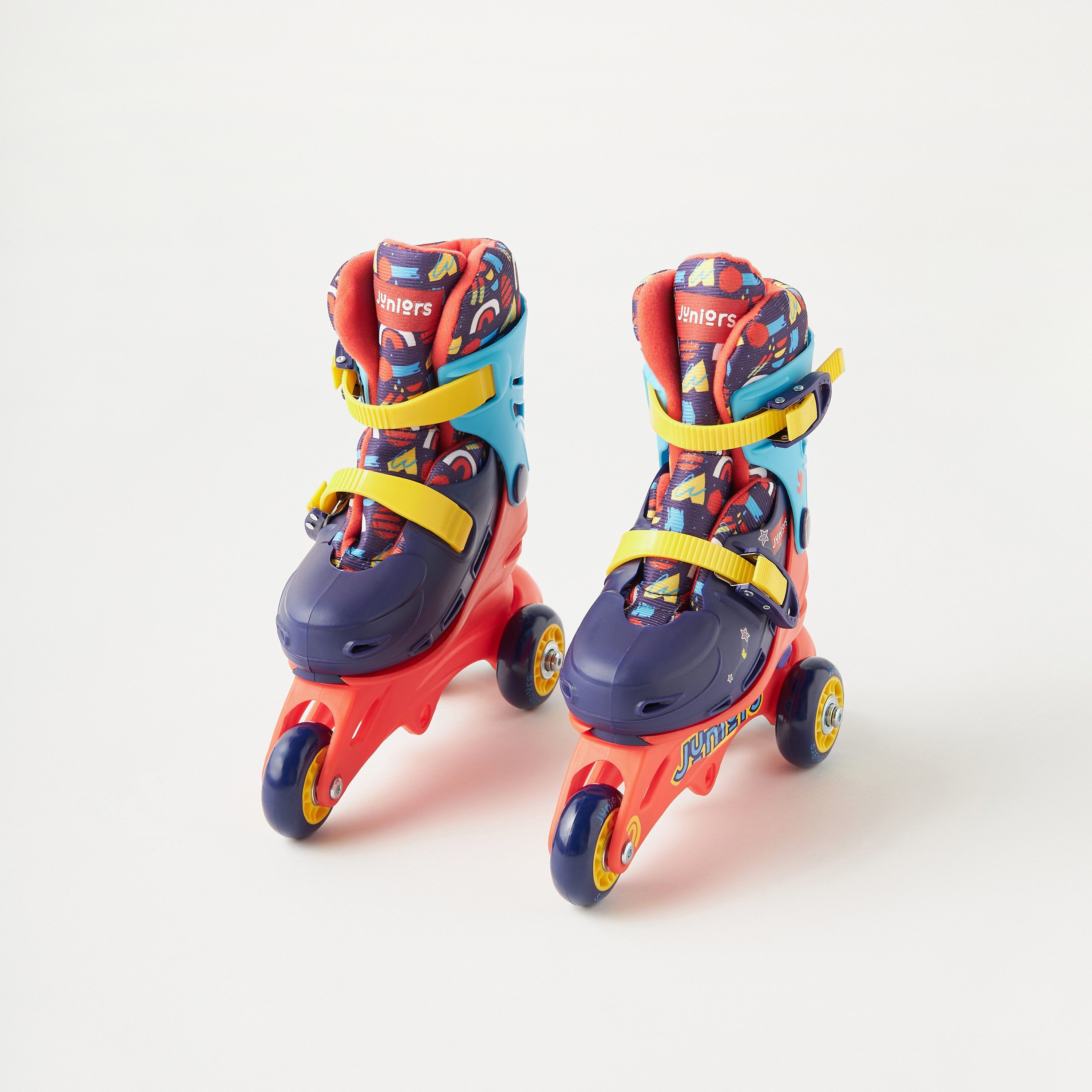أحذية تزلج مضمنة وقابلة للتعديل مع خوذة ولبادات حماية من جونيورز-toys-outdoor-sports-image-2