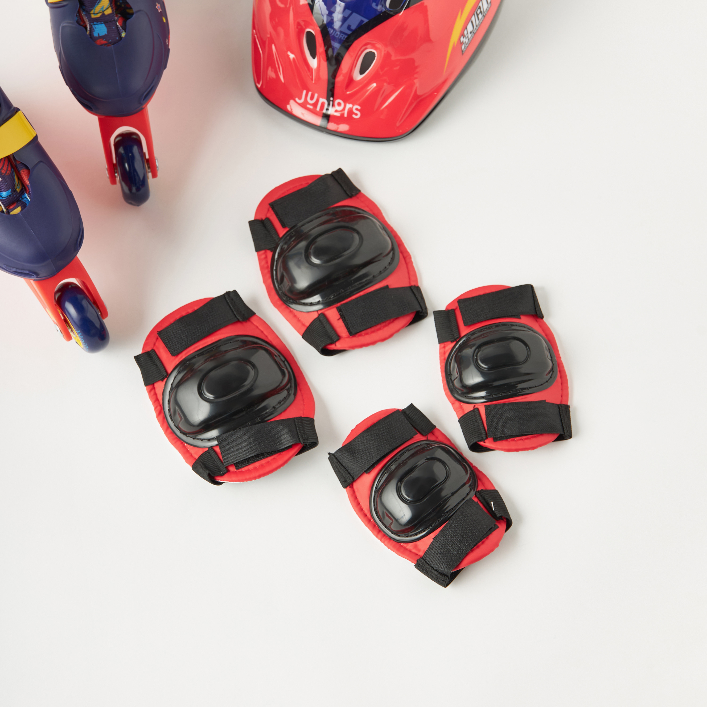 أحذية تزلج مضمنة وقابلة للتعديل مع خوذة ولبادات حماية من جونيورز-toys-outdoor-sports-image-3