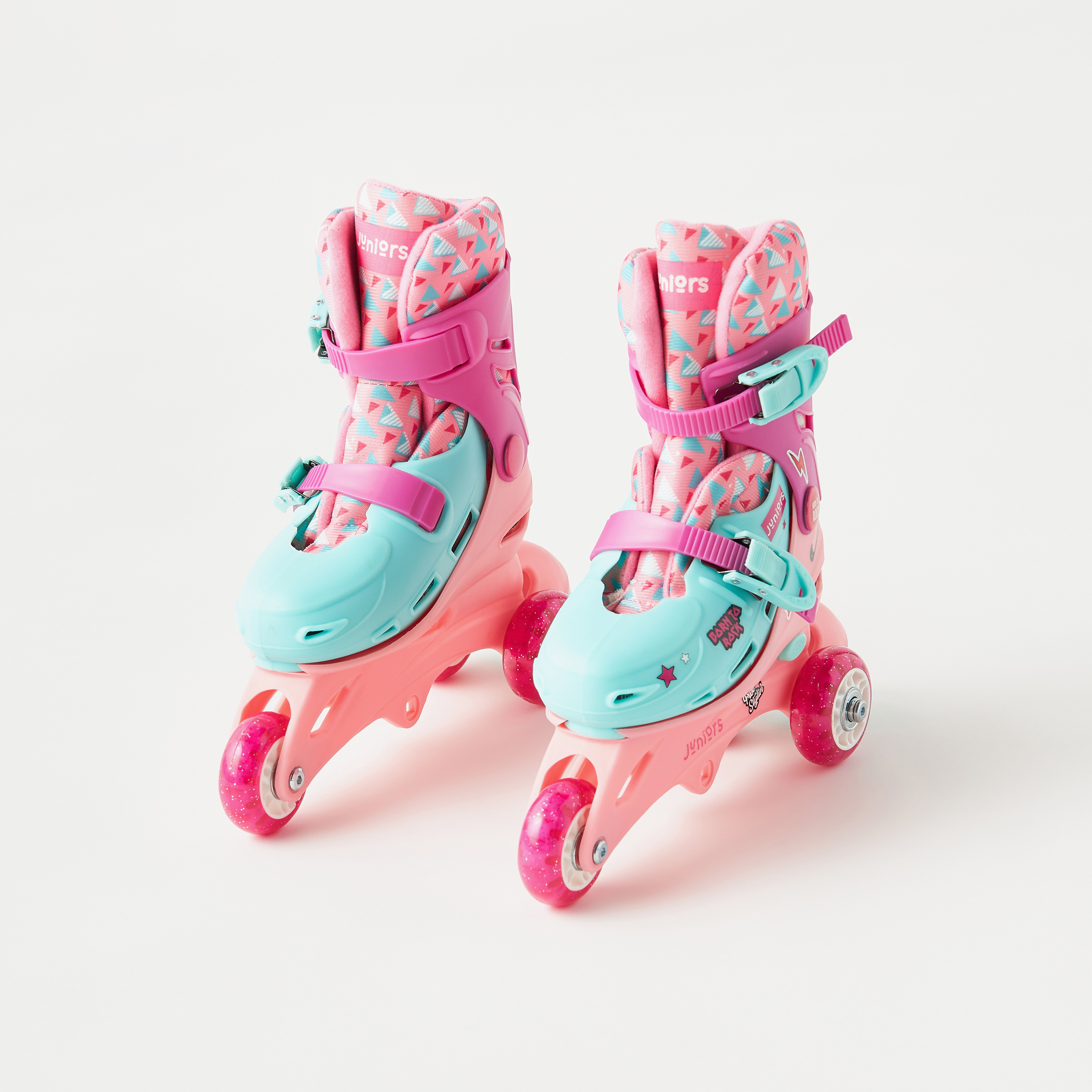 أحذية تزلج مضمنة قابلة للتعديل مع خوذة ولبادات حماية من جونيورز-toys-outdoor-sports-image-2
