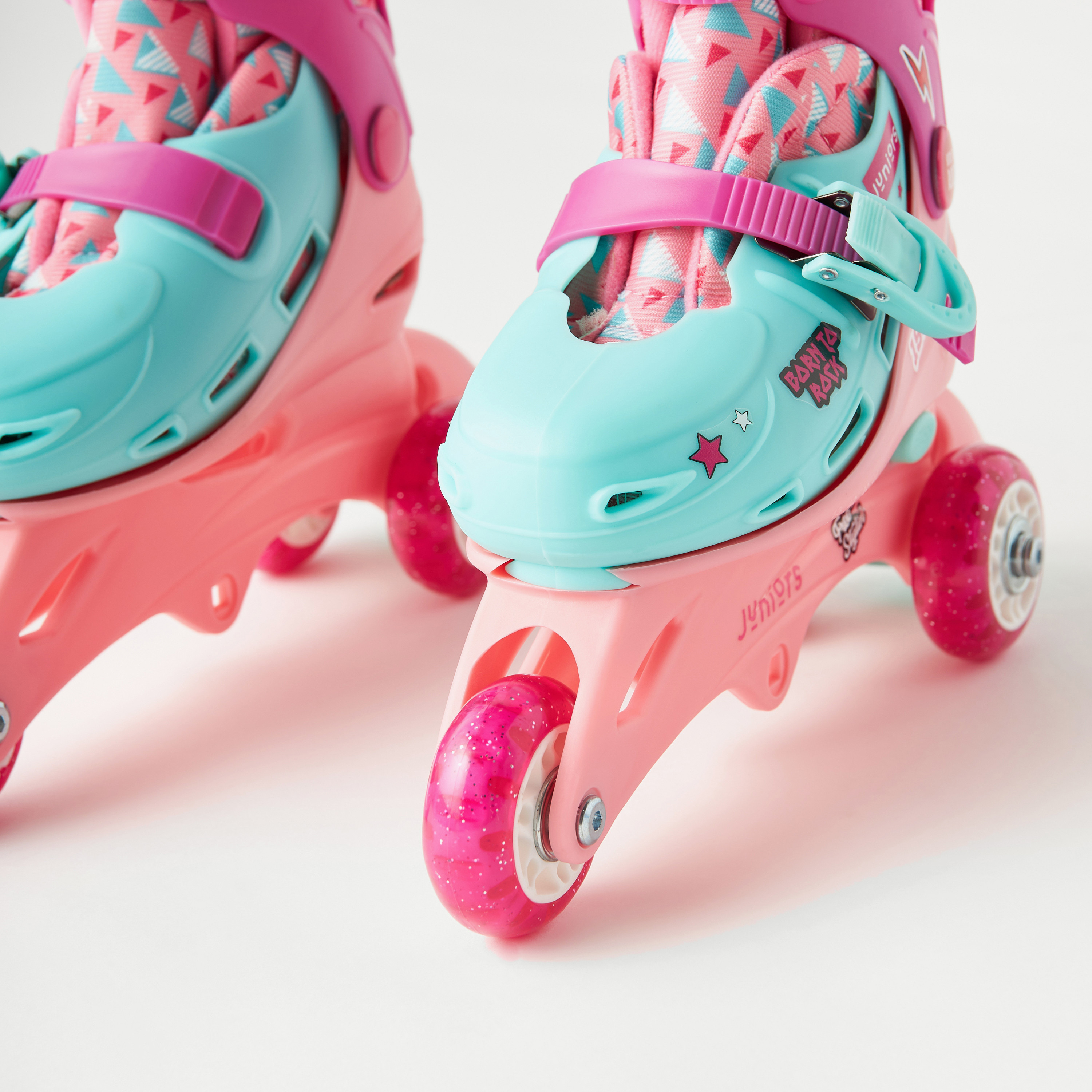 أحذية تزلج مضمنة قابلة للتعديل مع خوذة ولبادات حماية من جونيورز-toys-outdoor-sports-image-4