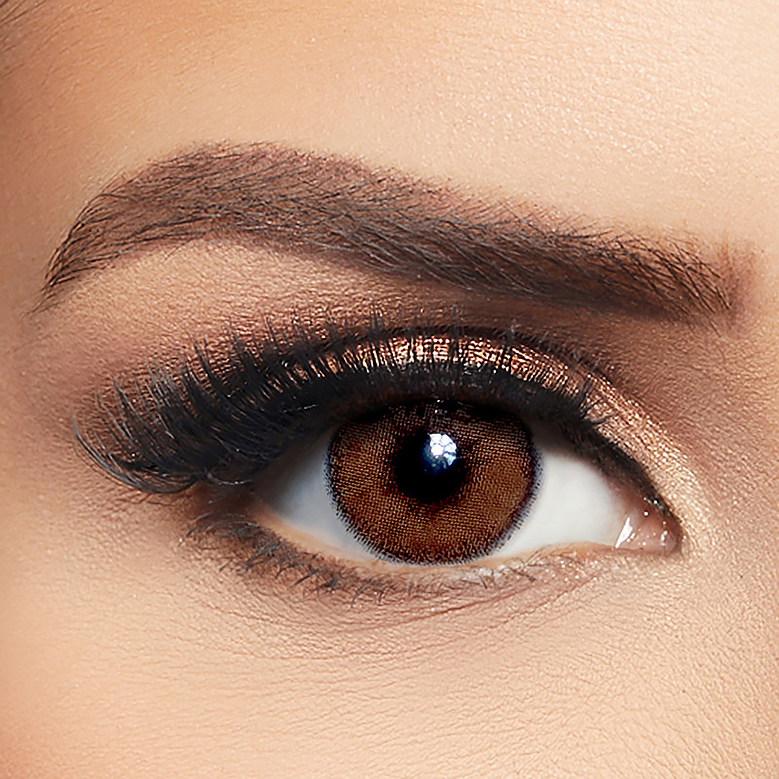 مجموعة ليالا تحتوي على عدستين ذو أفينا بلون بني-beautyandpersonalcare-makeup-eyes-colorcontactlenses-image-1