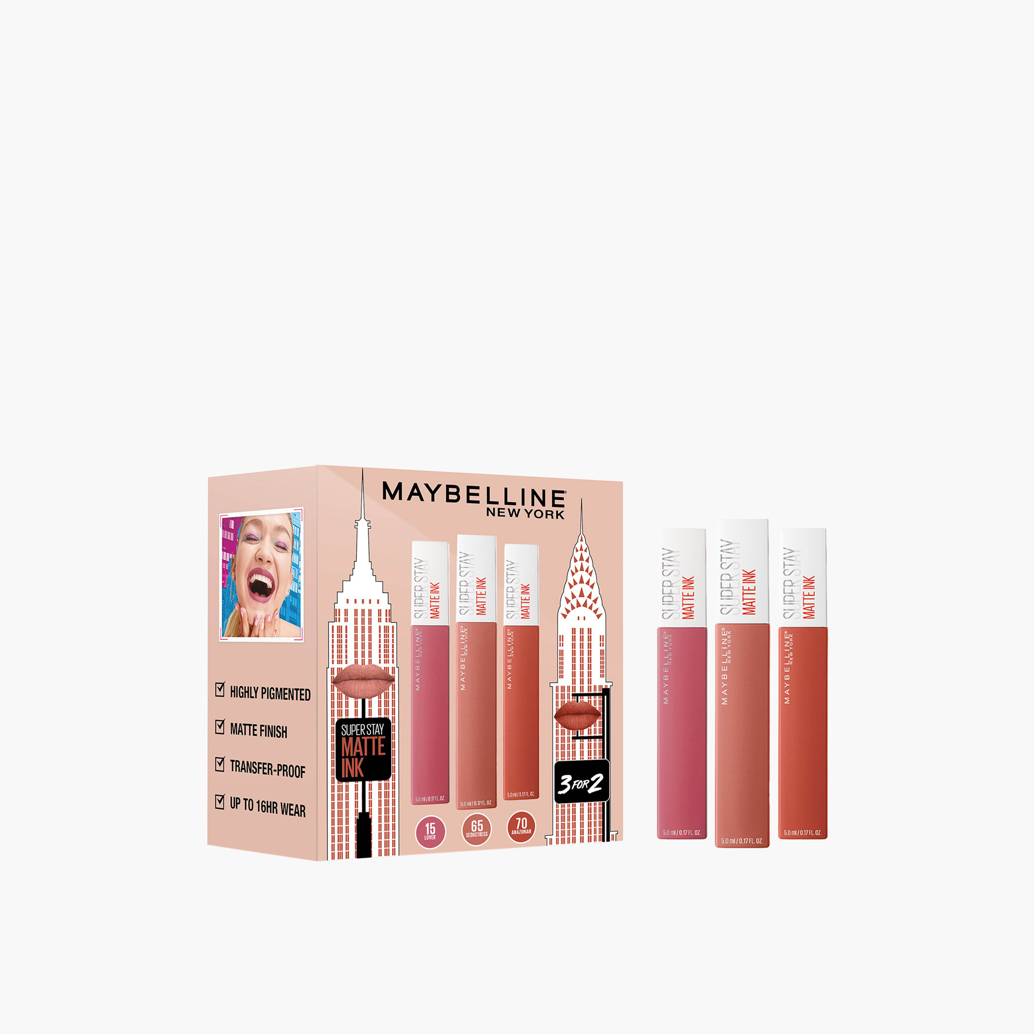 Maybelline New York 3-Piece Super Stay Matte Ink Lipstick Set-beautyandpersonalcare-giftsets-image-2