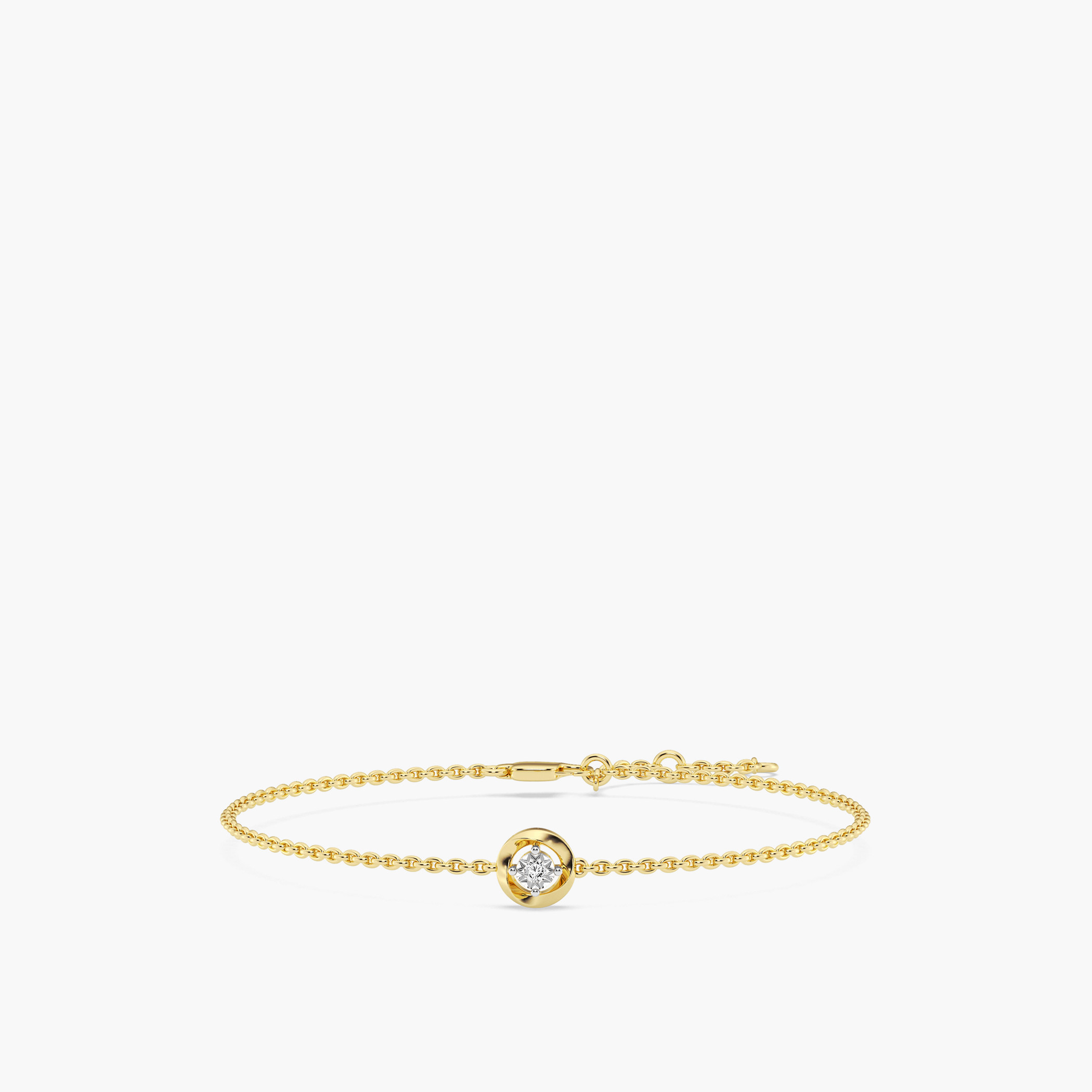 Diamond on sale circle bracelet