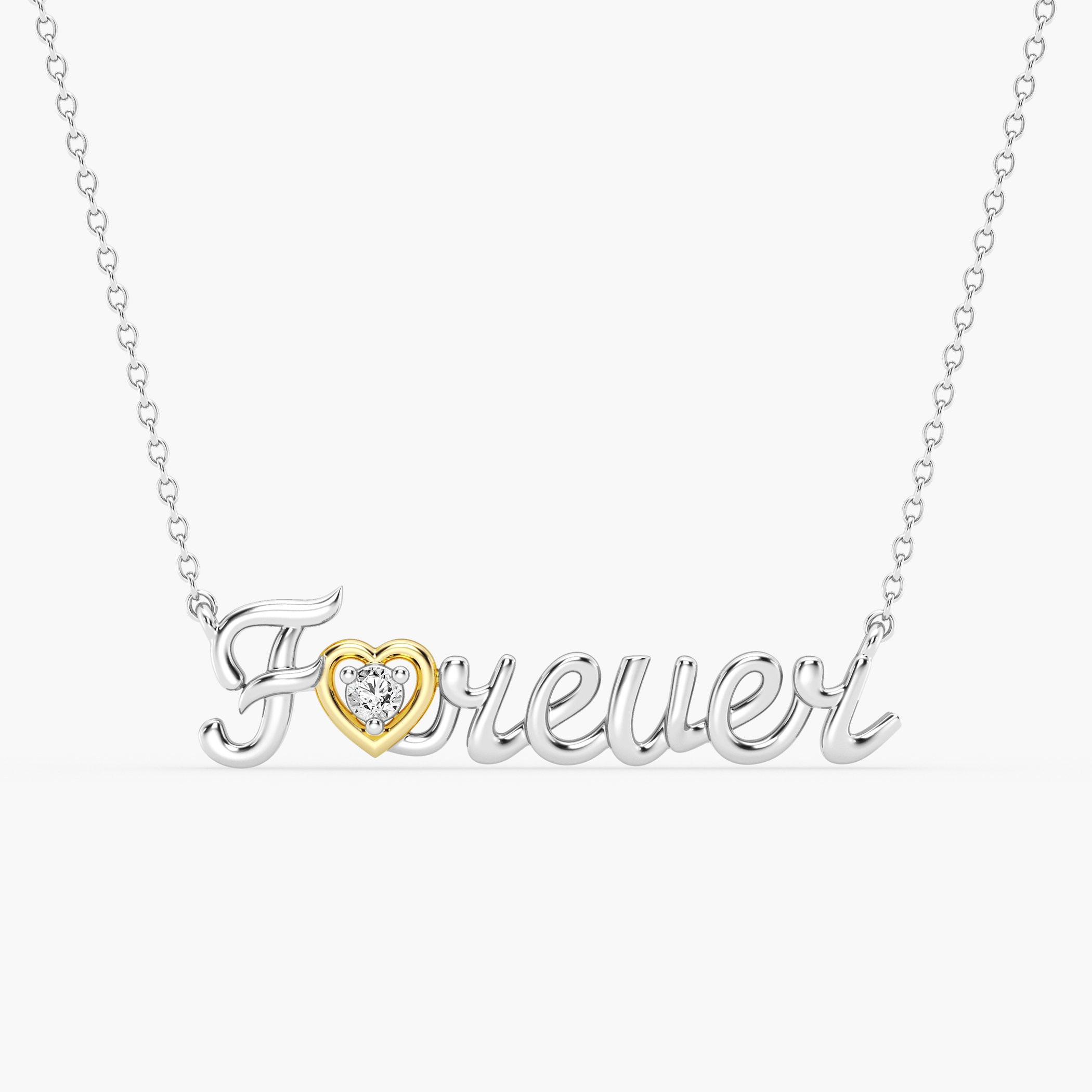 Diamond sale forever necklace