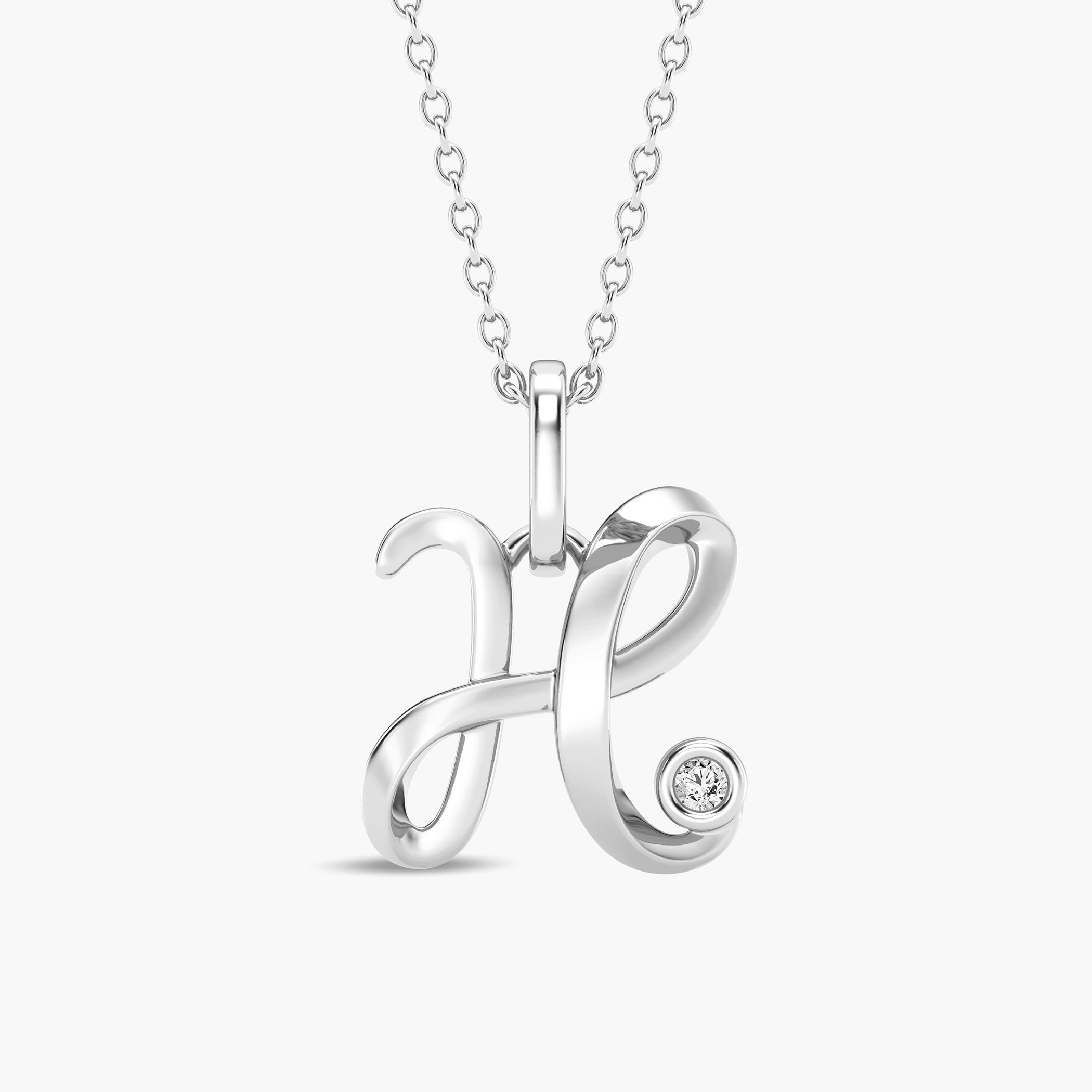 Diamond clearance h pendant