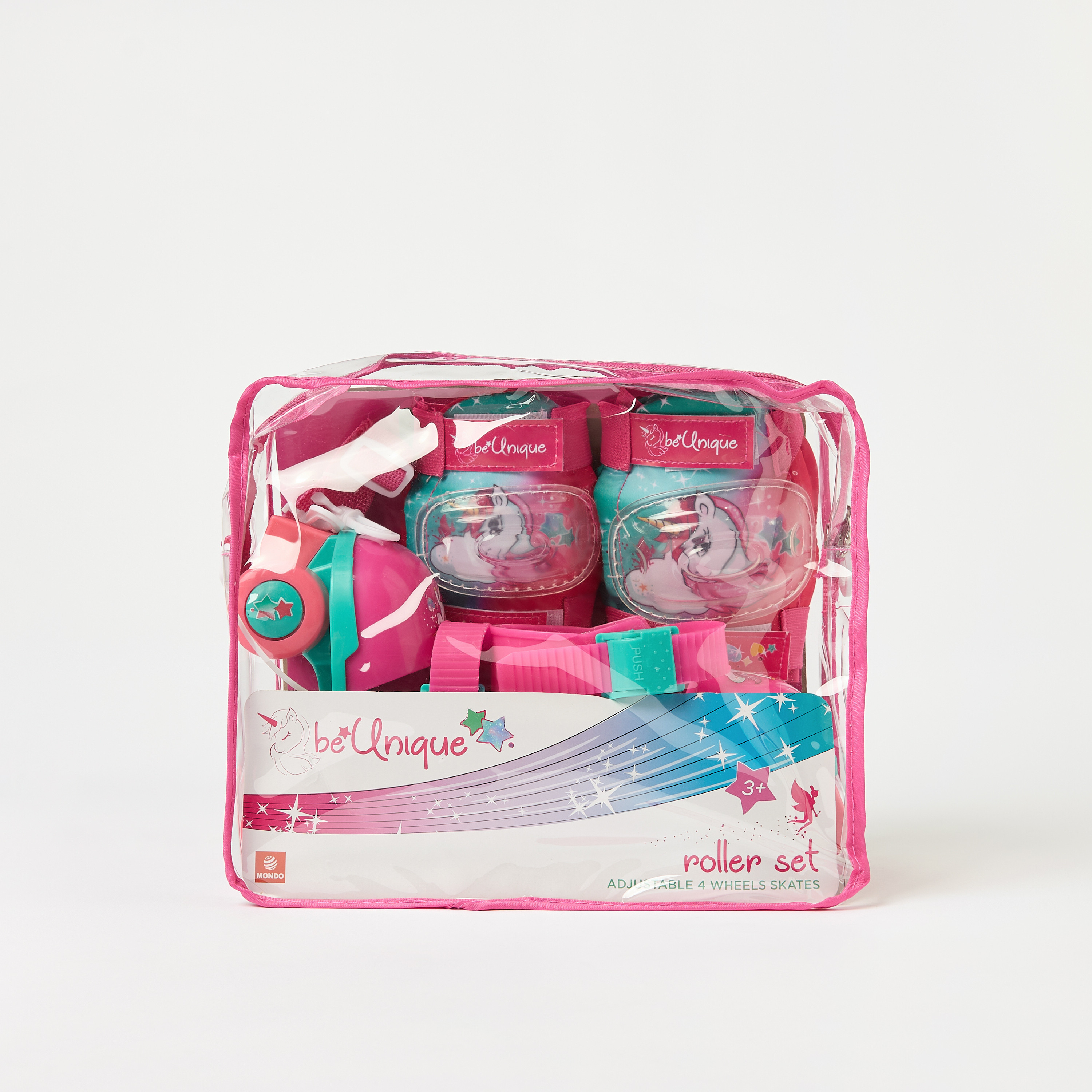 Mondo Unicorn Print Roller Skates with Elbow and Knee Pads-toys-outdoor-sports-image-5